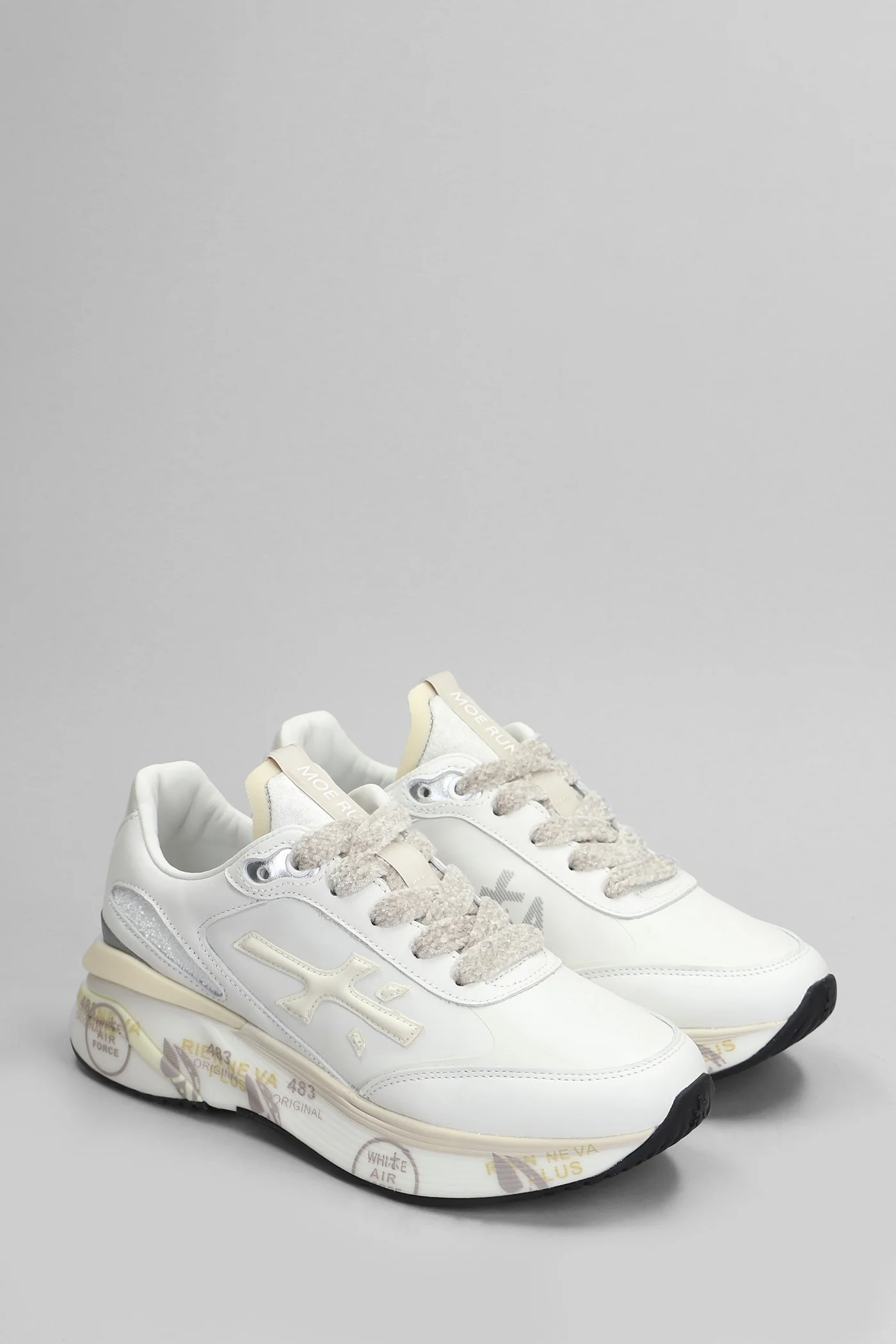 Moerun Sneakers in white leather - Image 2