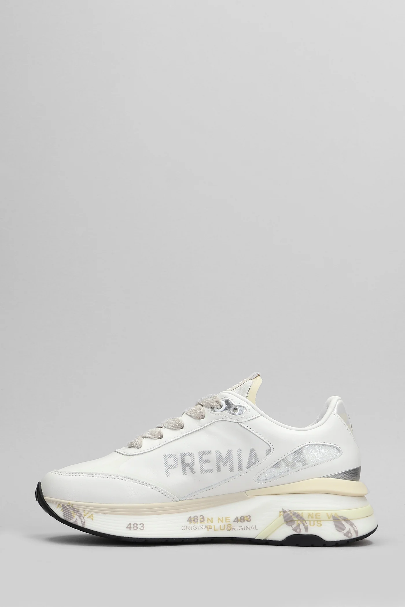 Moerun Sneakers in white leather - Image 3
