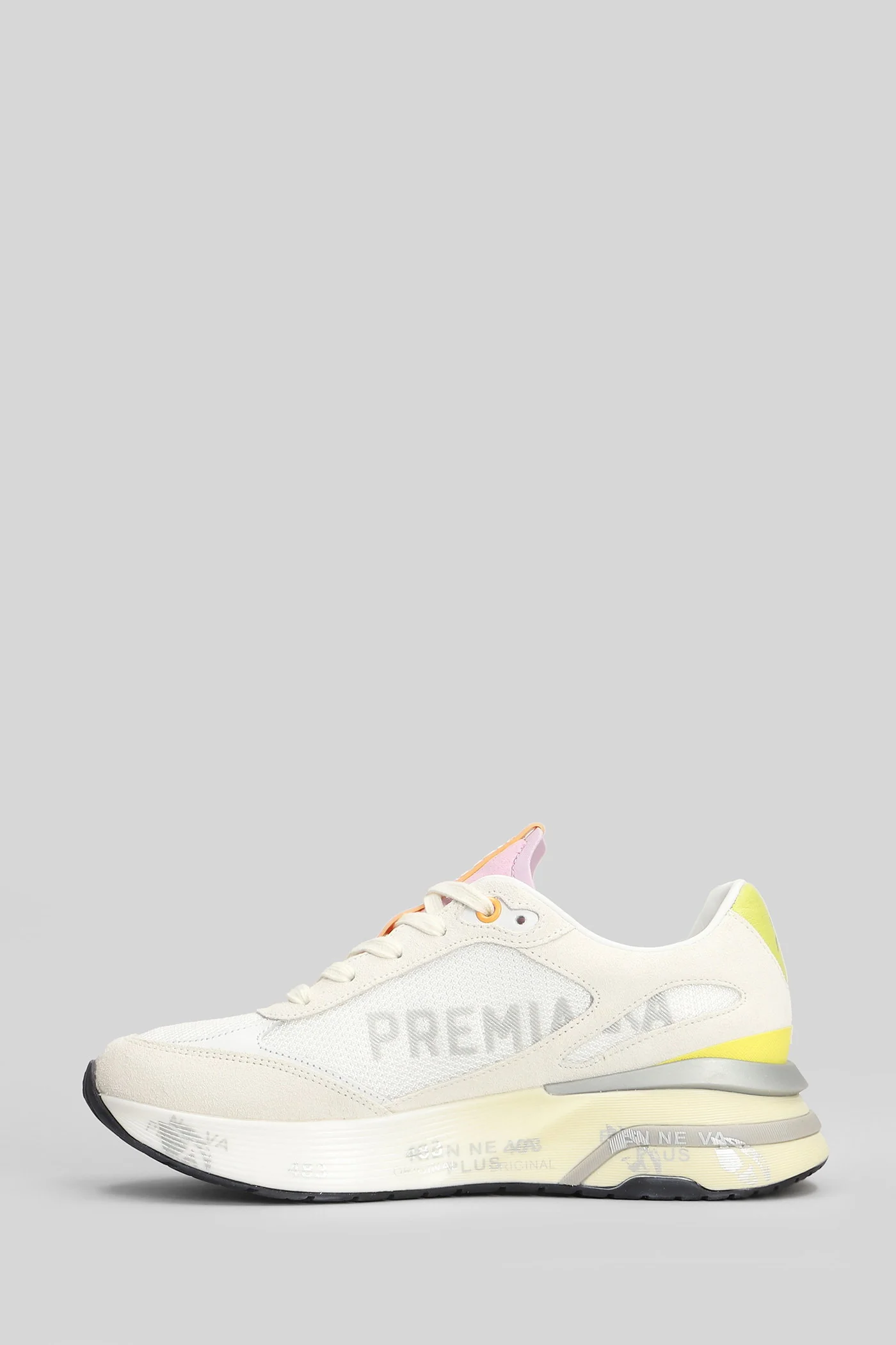 Moerun Sneakers in white Suede and fabric - Image 3