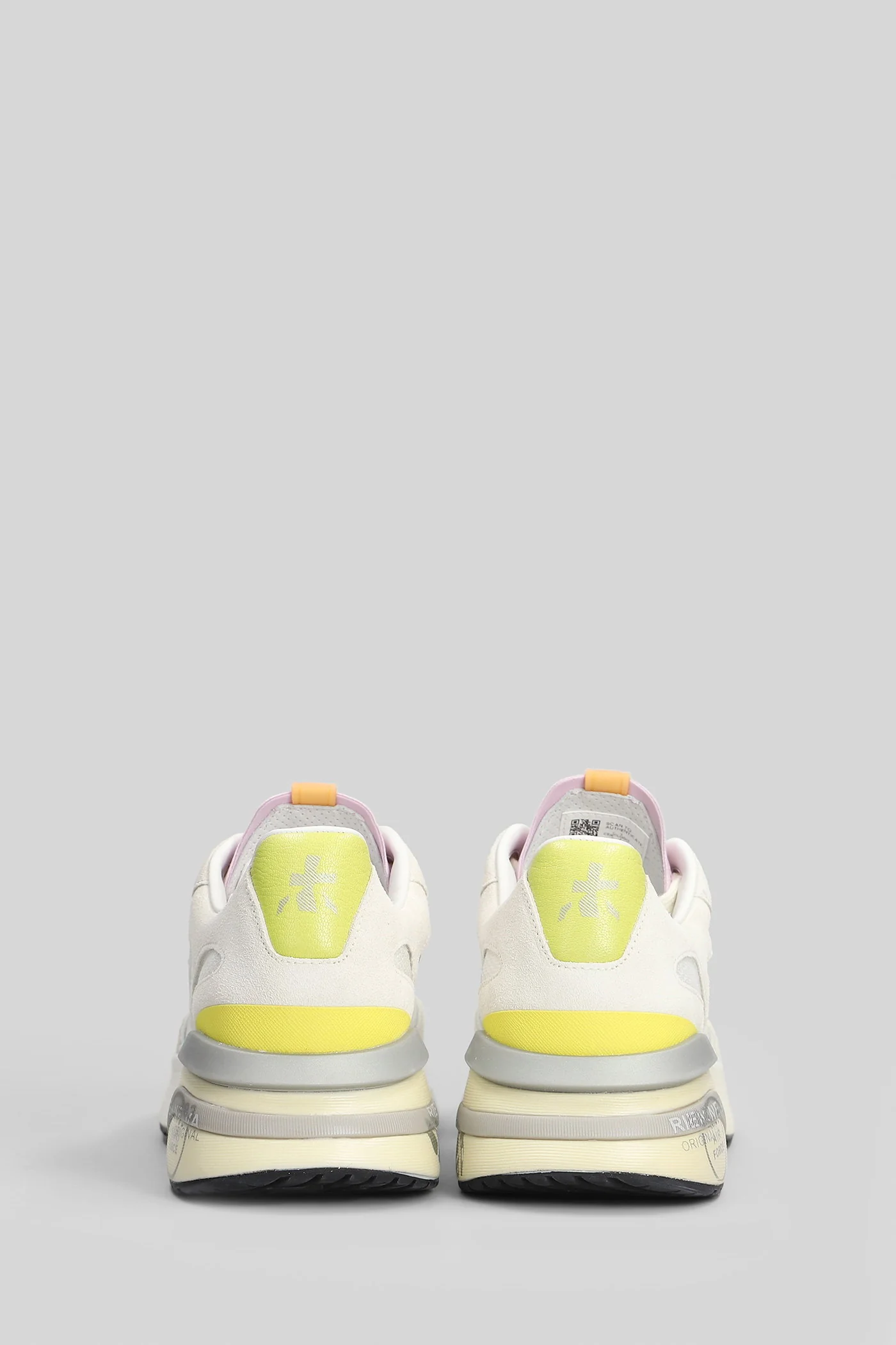 Moerun Sneakers in white Suede and fabric - Image 4