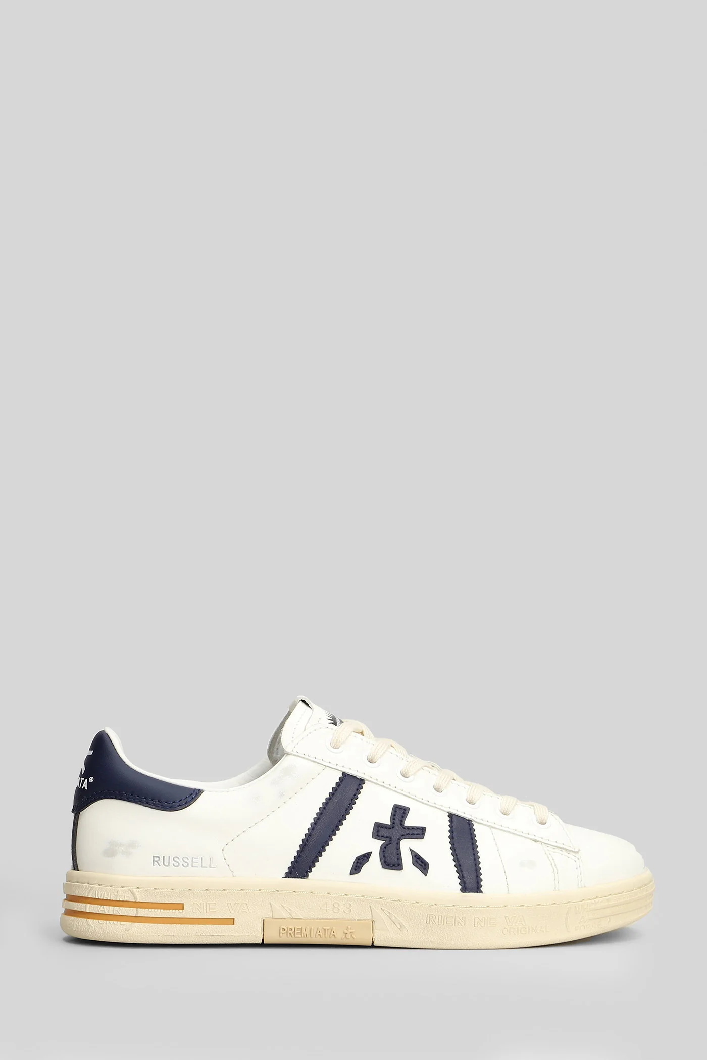 Russell Sneakers in white leather