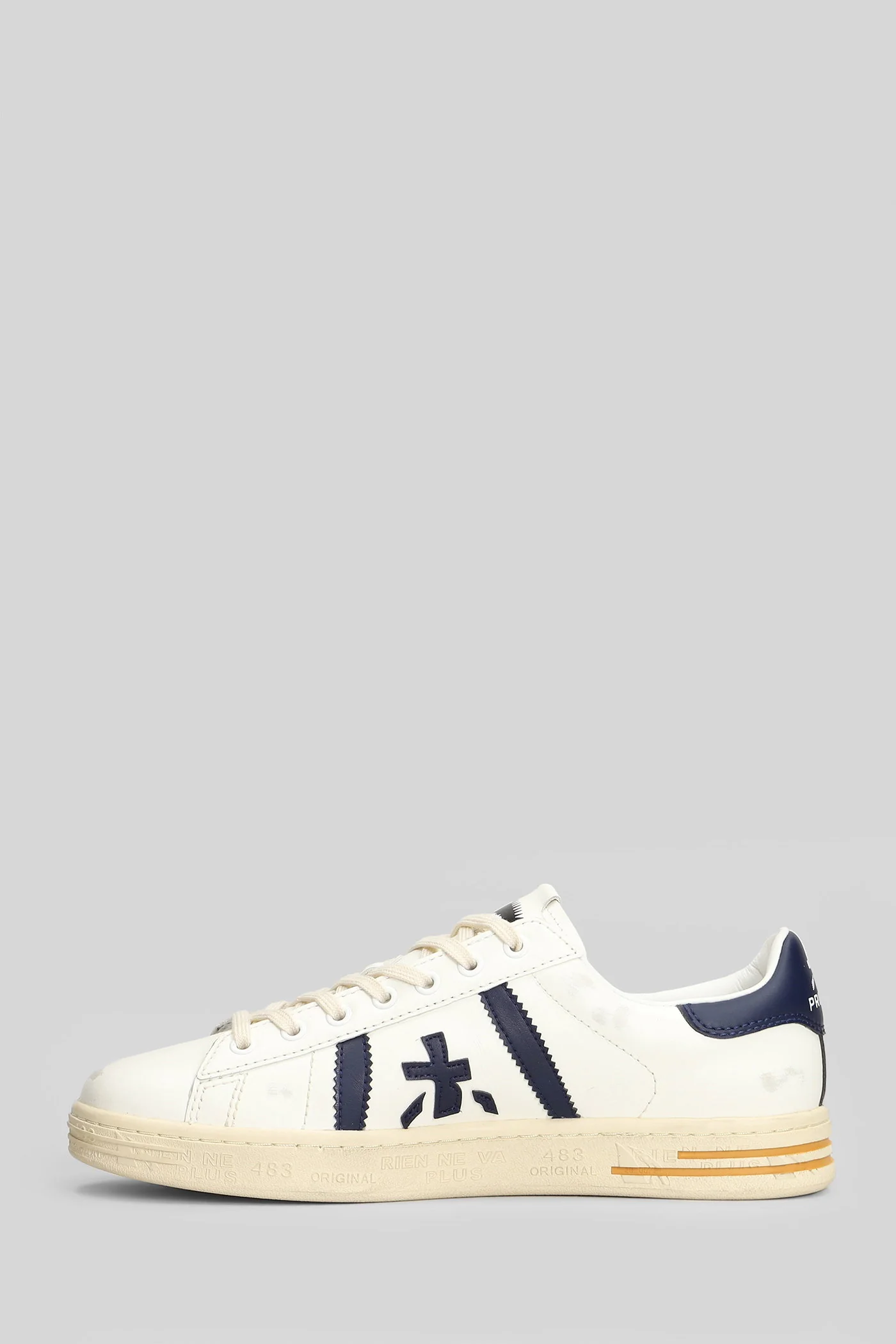 Russell Sneakers in white leather - Image 3