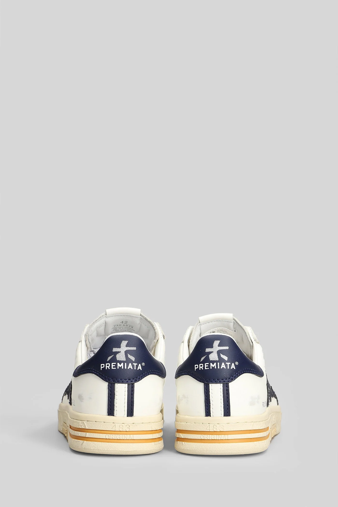 Russell Sneakers in white leather - Image 4