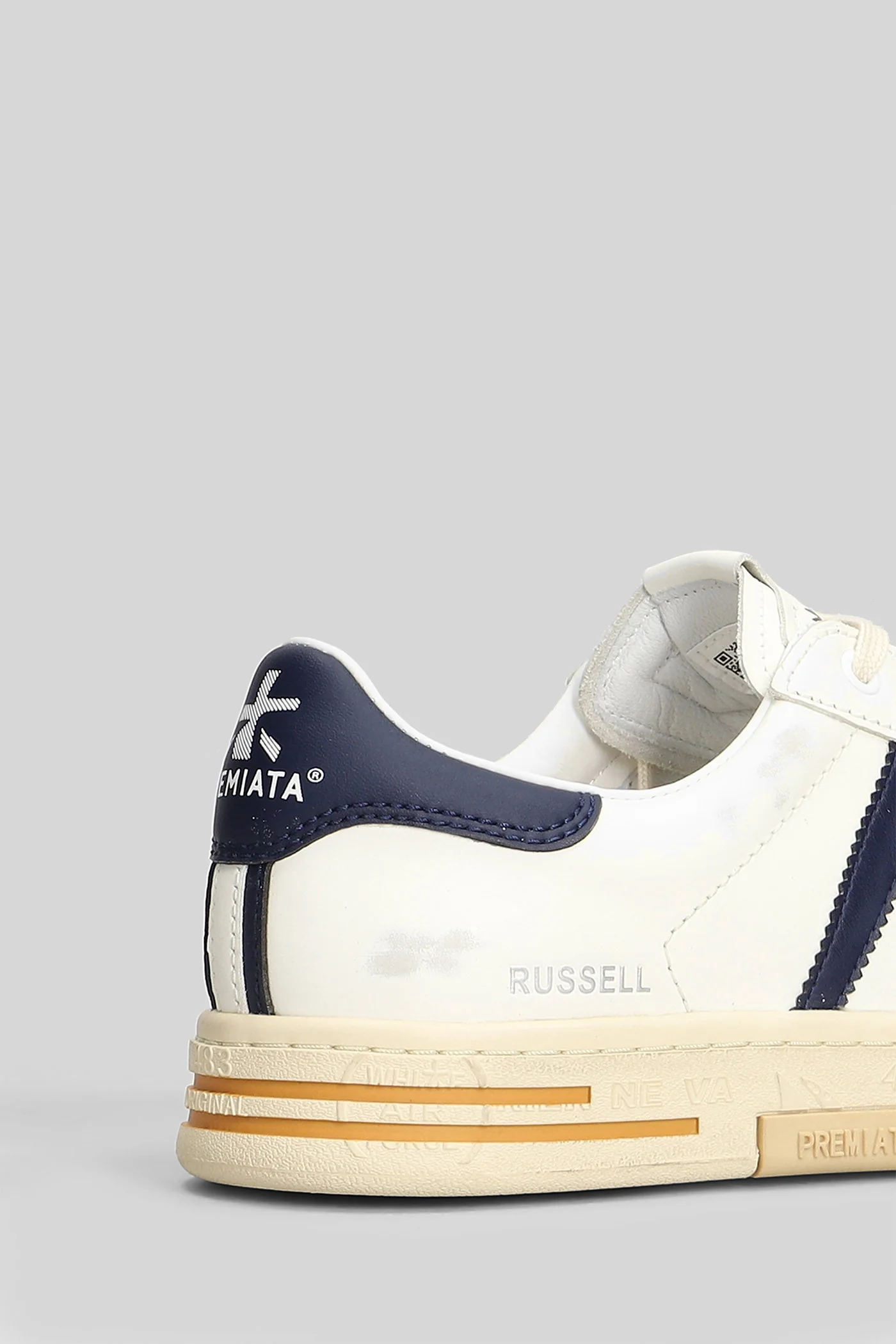 Russell Sneakers in white leather - Image 5