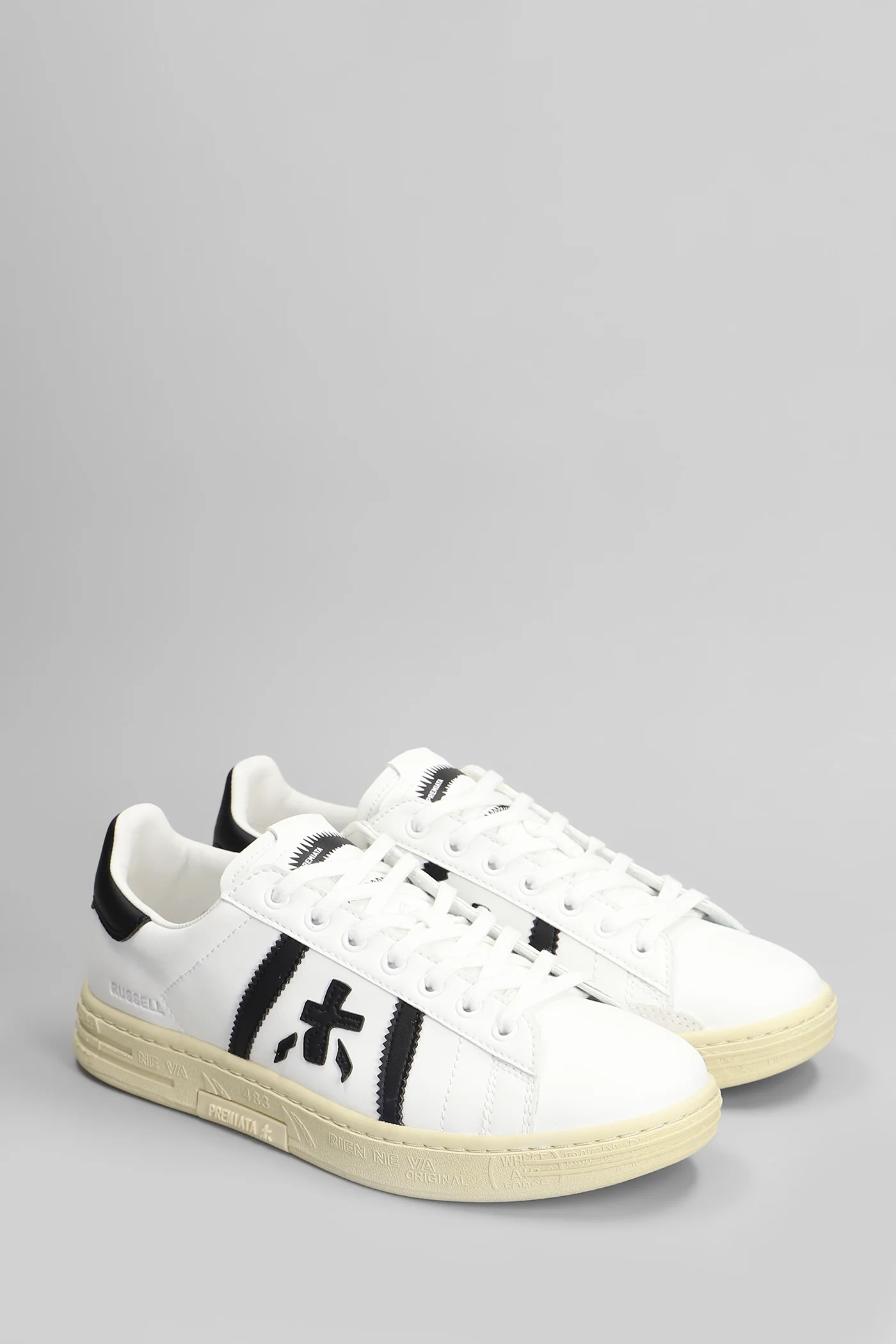 Russell Sneakers in white leather - Image 2