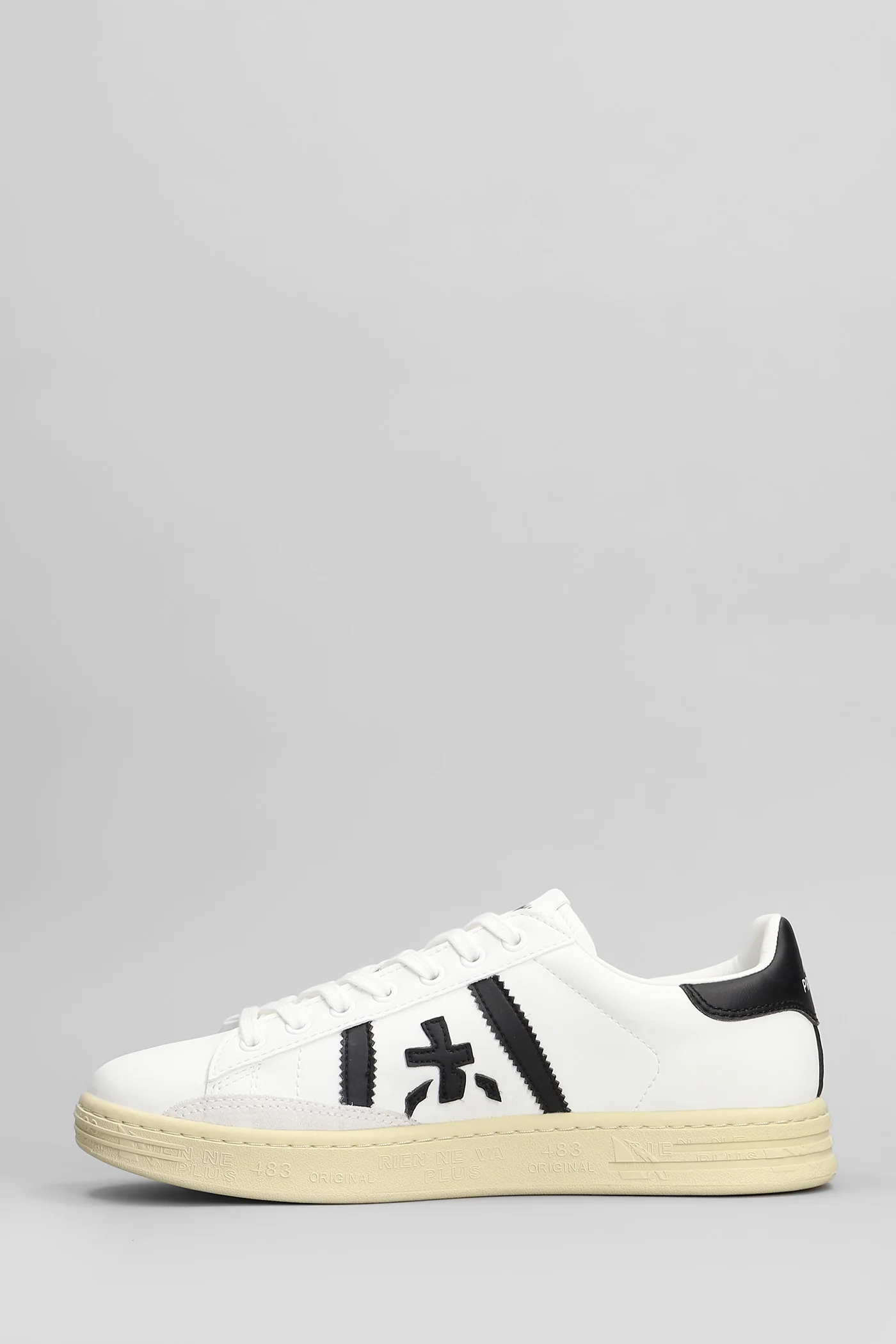 Russell Sneakers in white leather - Image 3