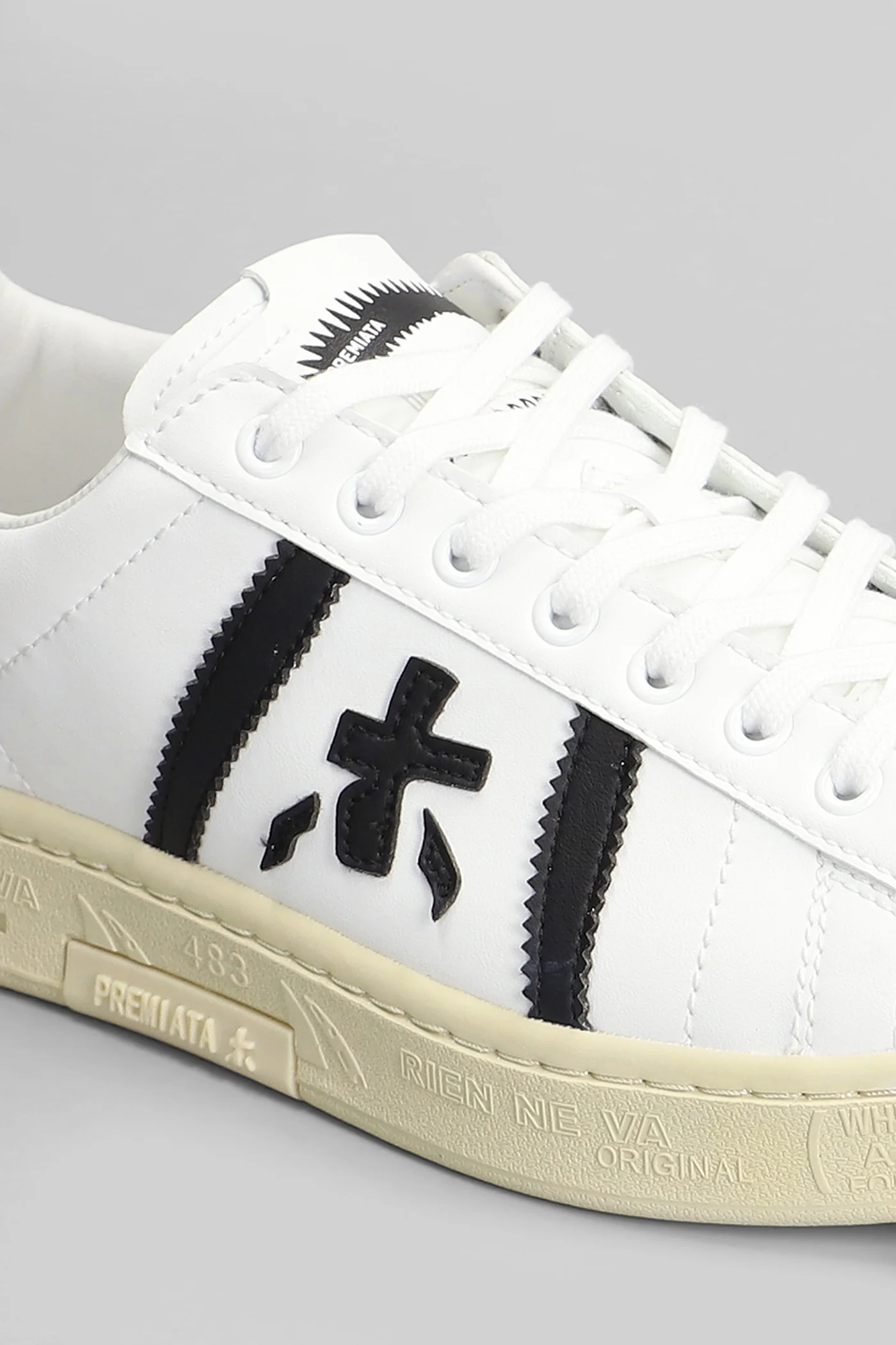 Russell Sneakers in white leather - Image 5