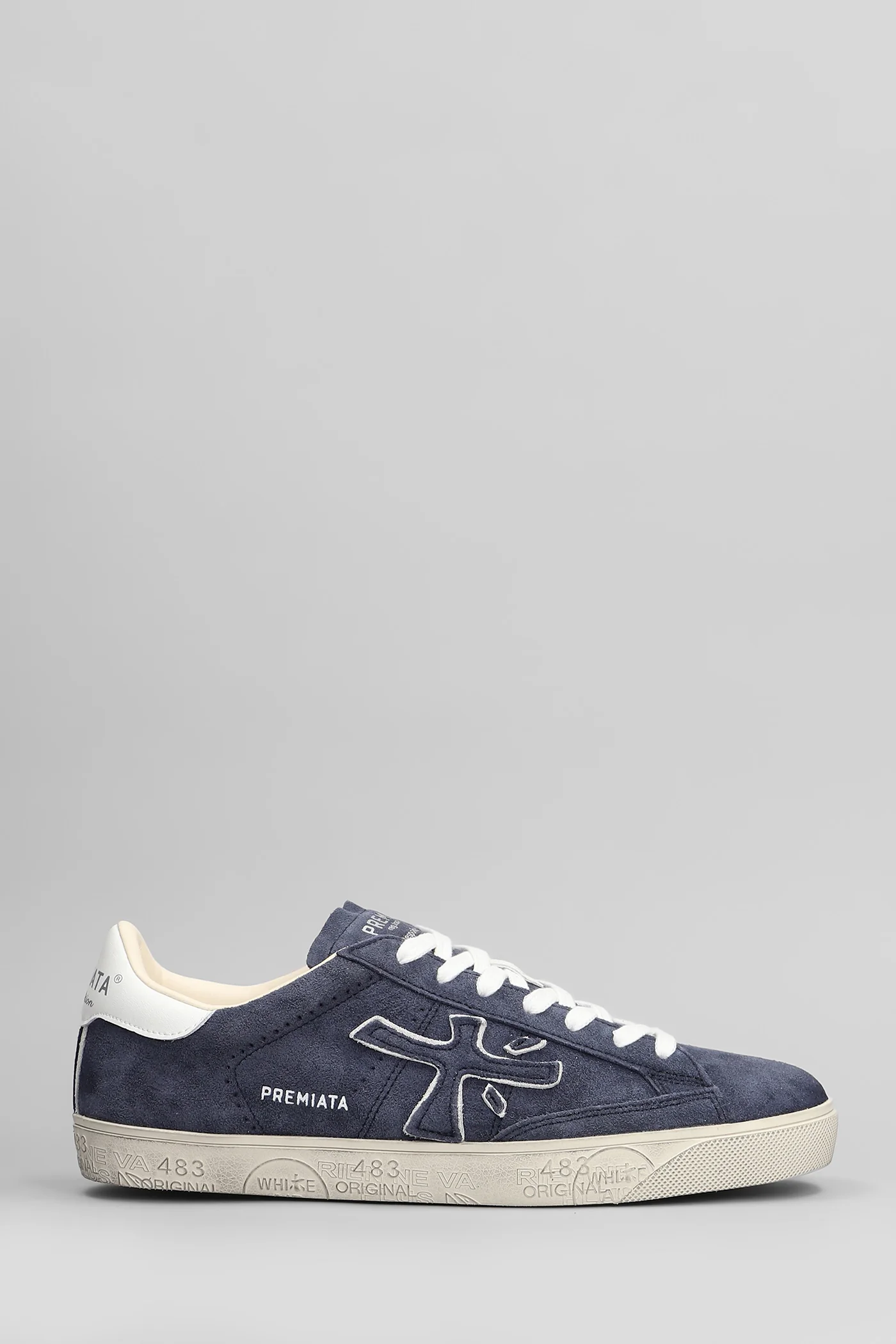 Steven Sneakers in blue Suede and fabric
