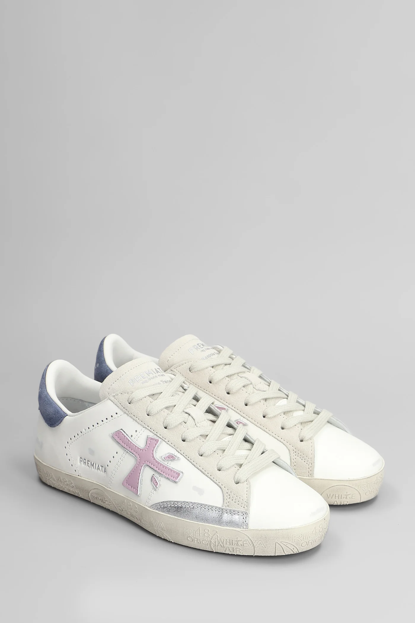 Steven Sneakers in white leather - Image 2