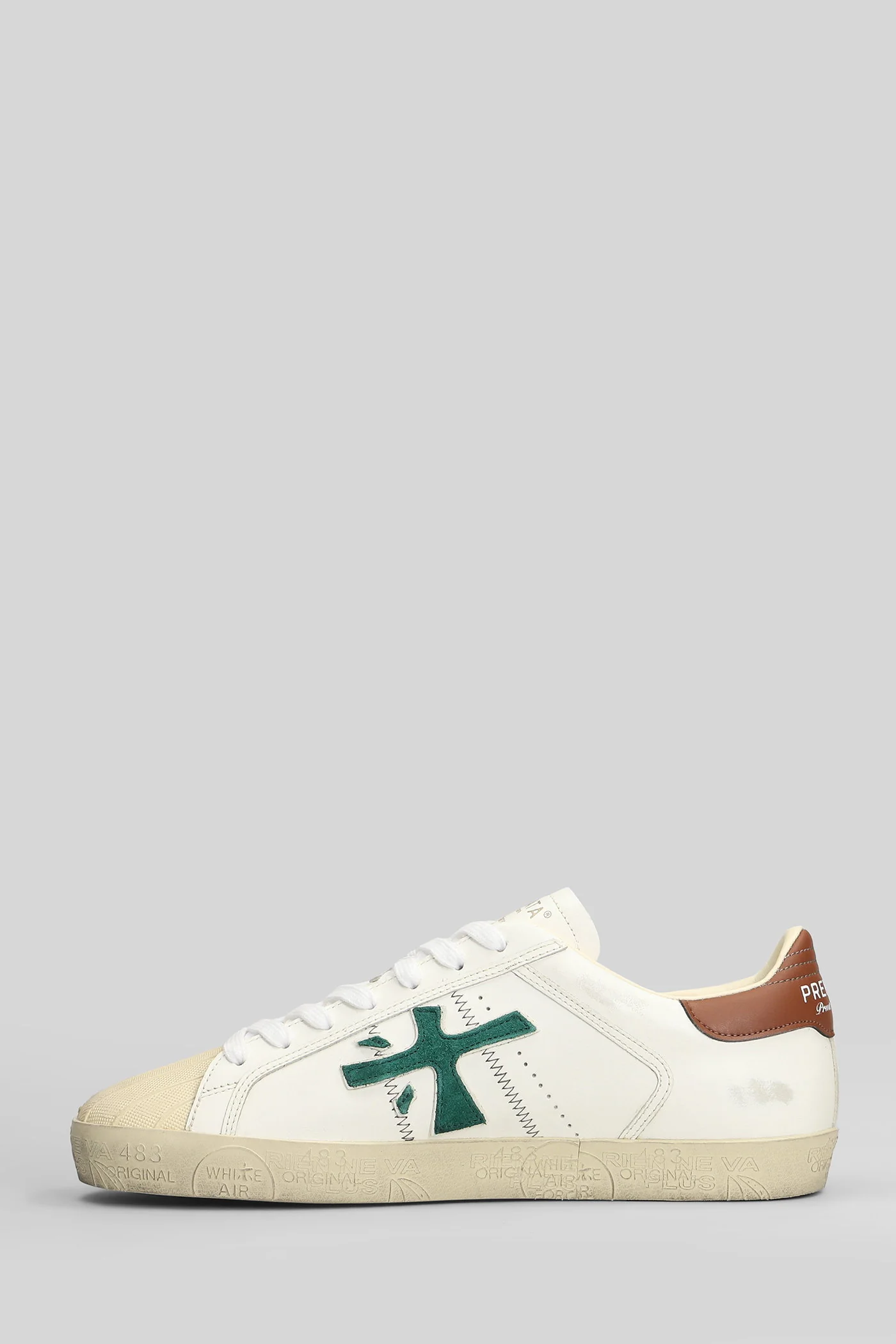 Steven Sneakers in white leather - Image 3