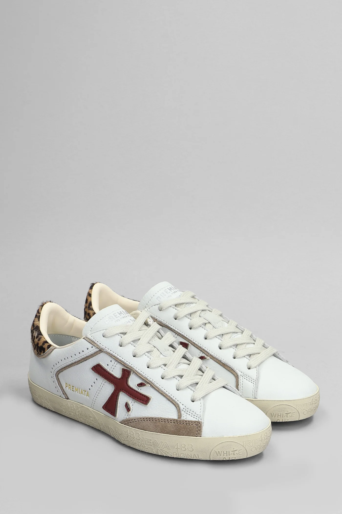 Steven Sneakers in white leather - Image 2
