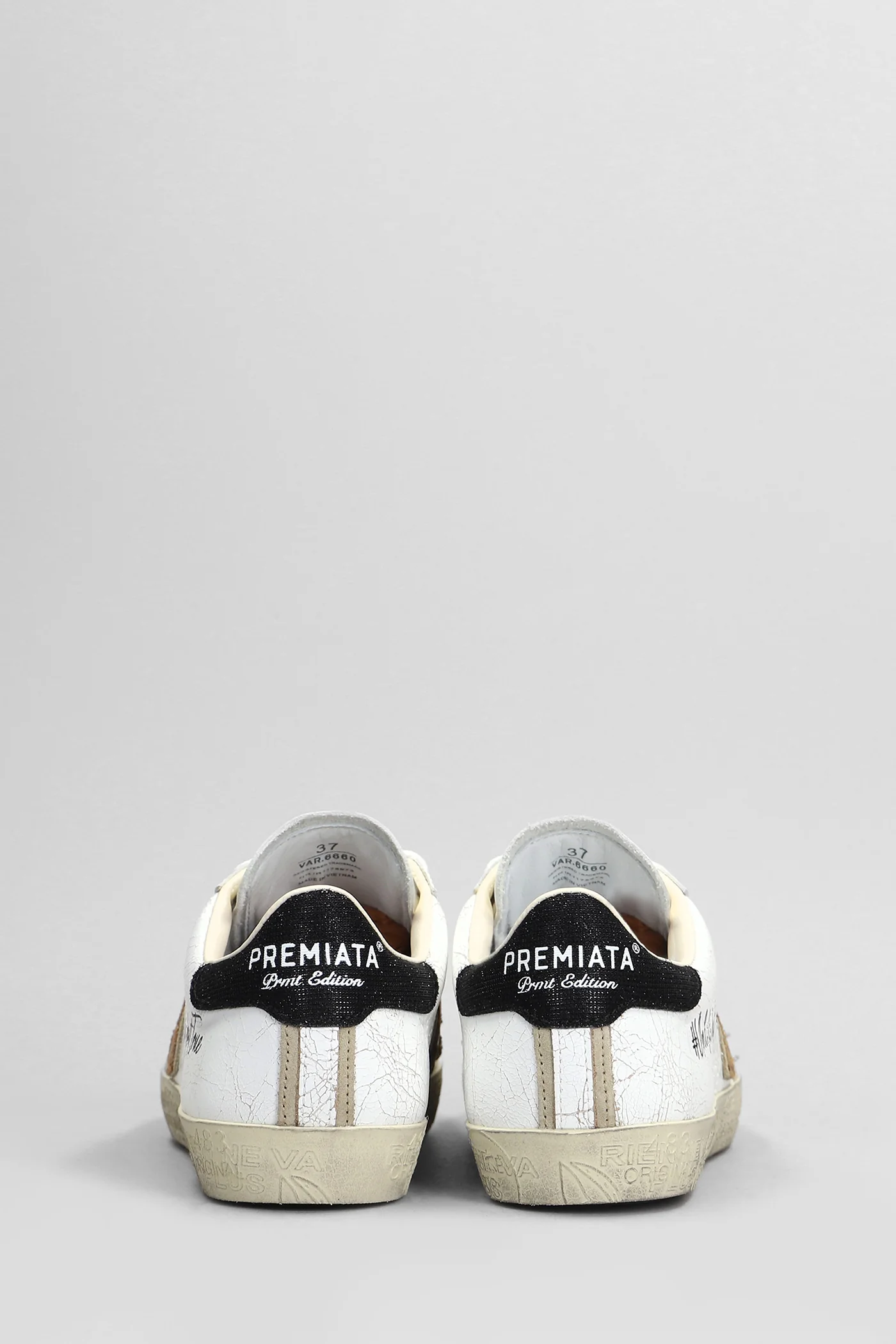Steven Sneakers in white leather - Image 4