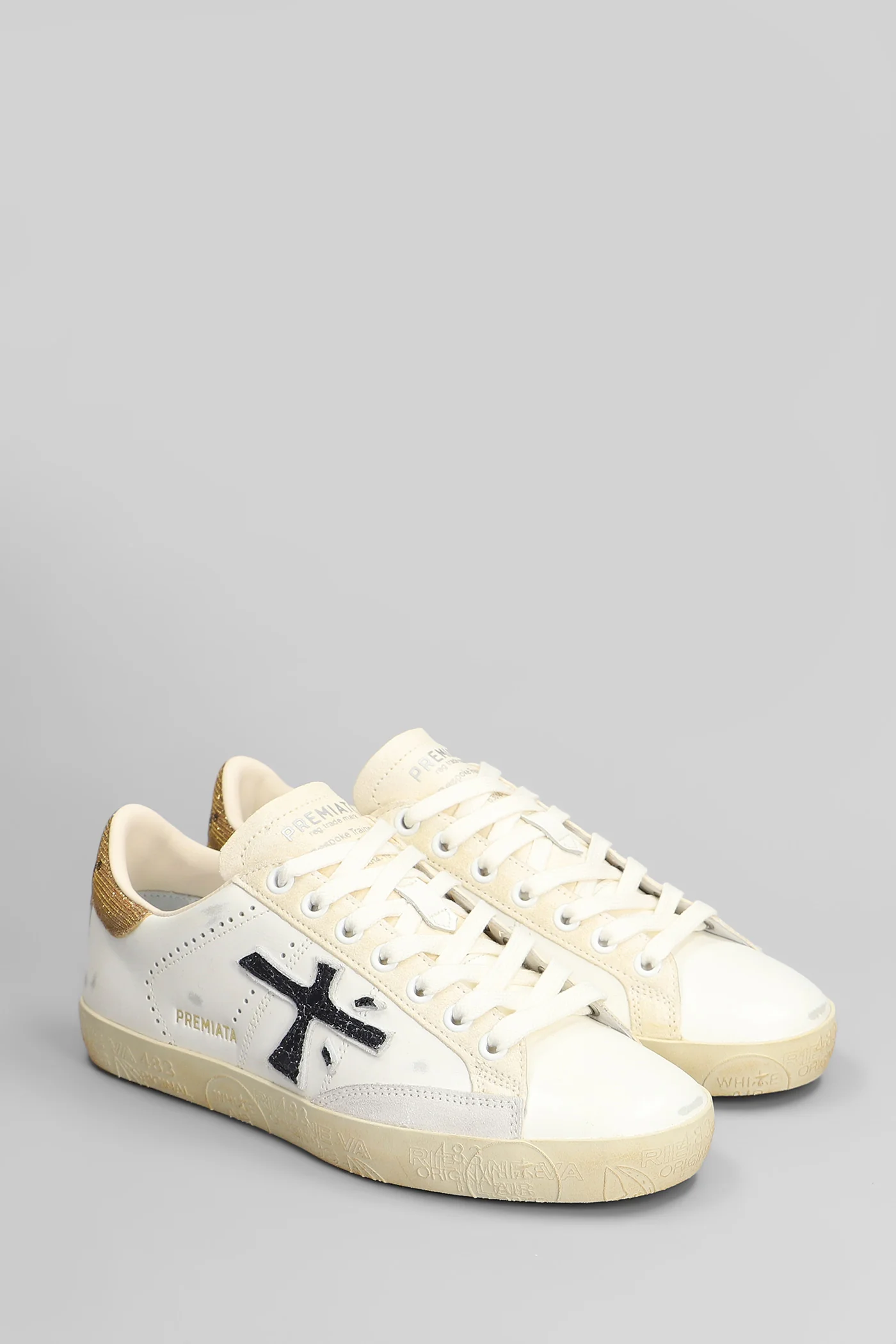 Steven Sneakers in white leather - Image 2