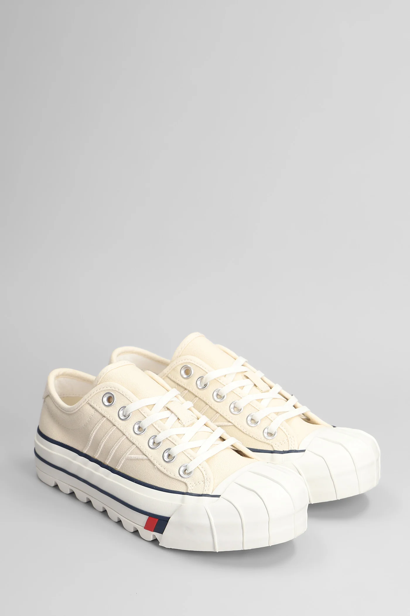 Royal intrepid Sneakers in beige canvas - Image 2