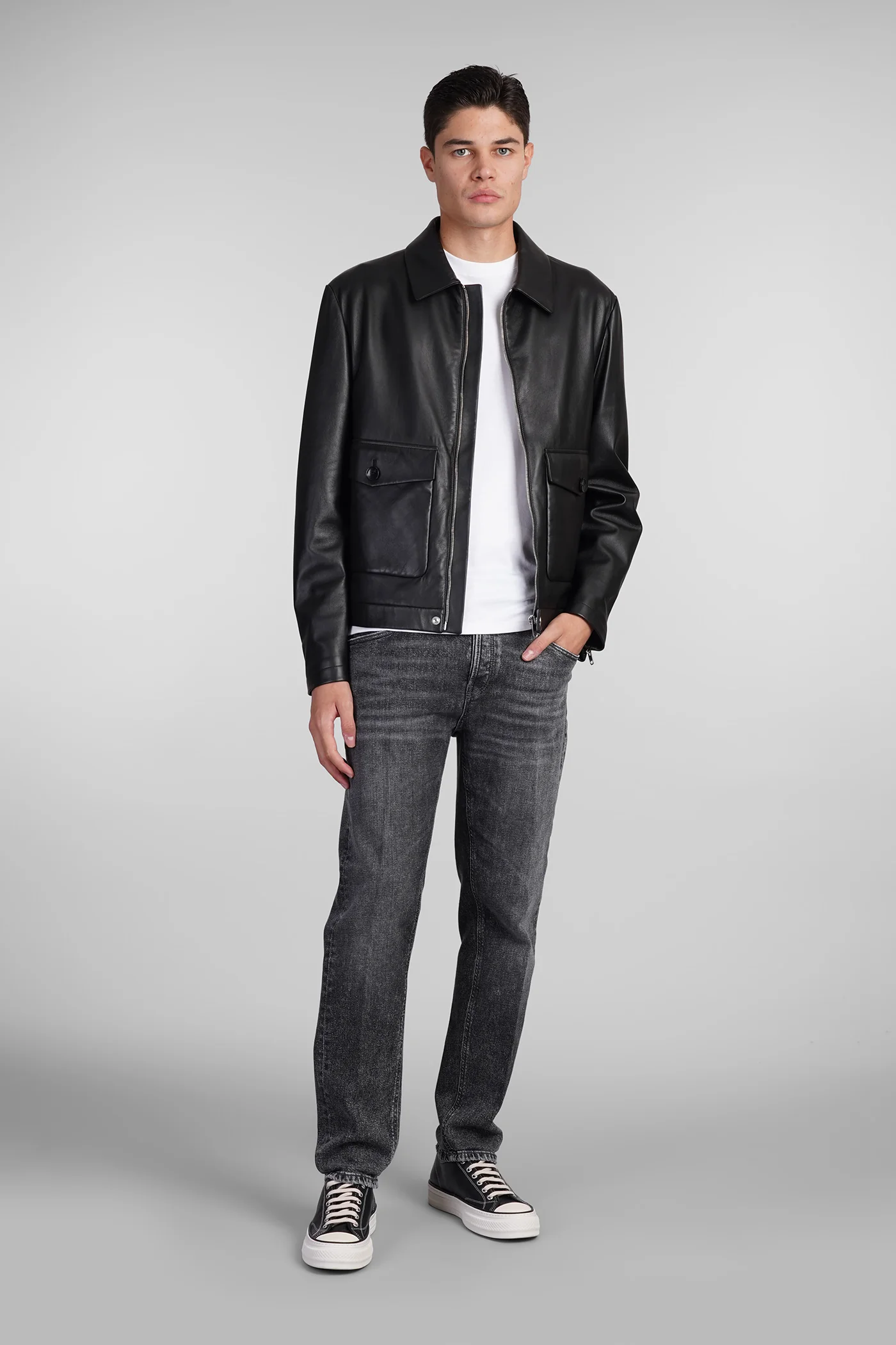Jeans in black cotton - Image 2