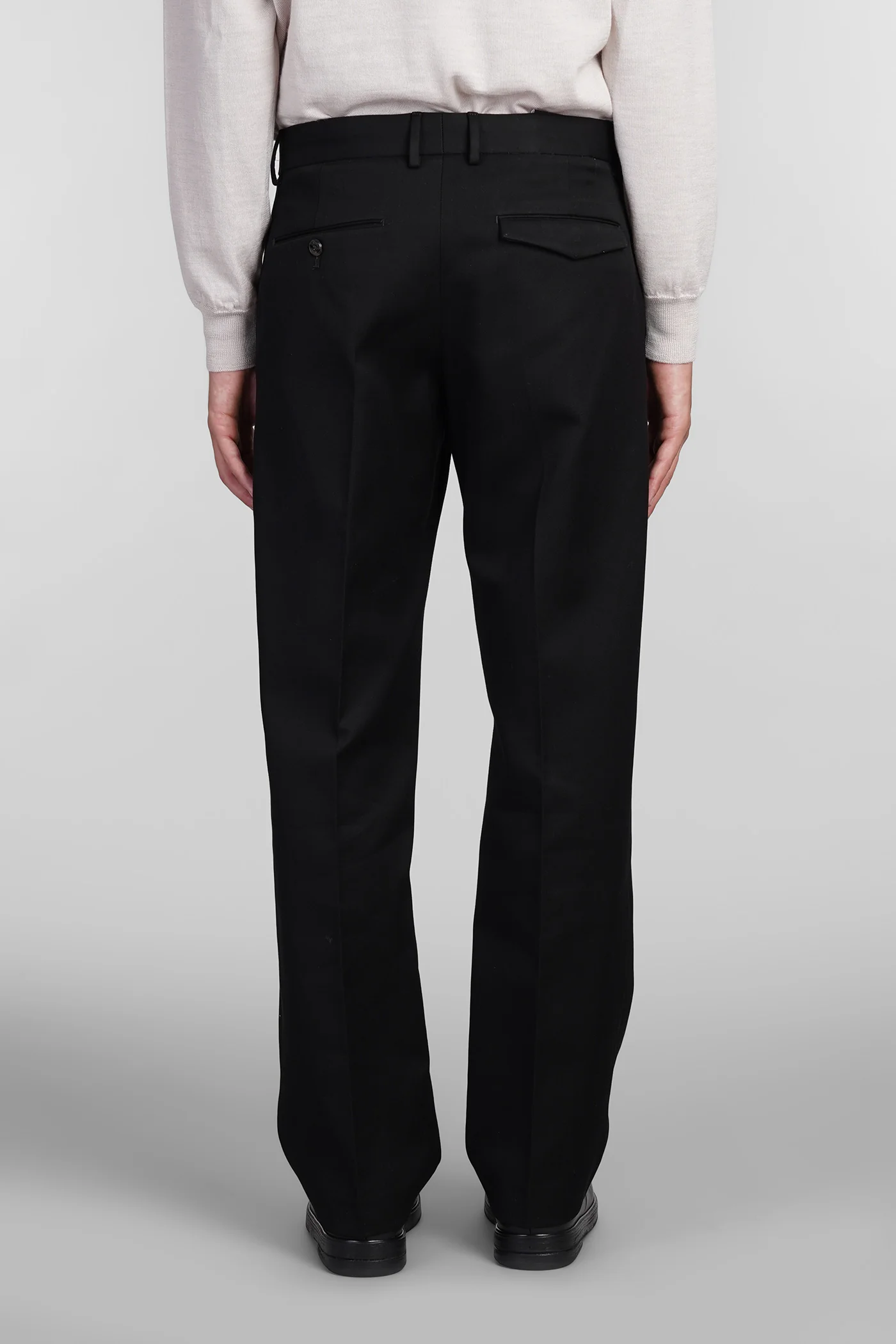 Pants in black cotton - Image 3