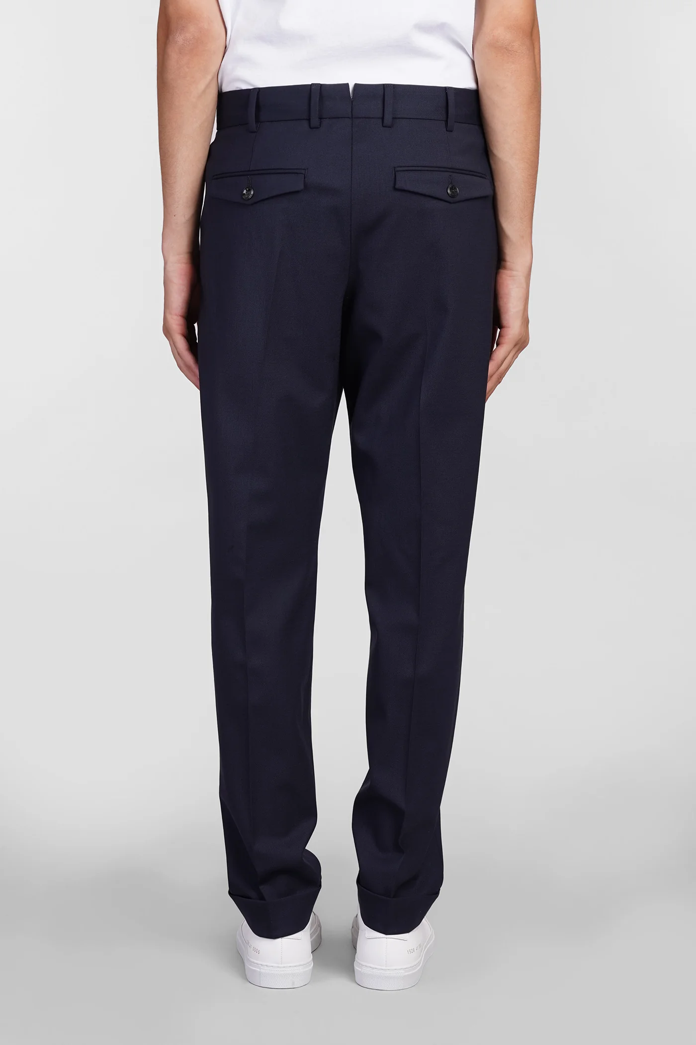 Pants in blue wool - Image 3