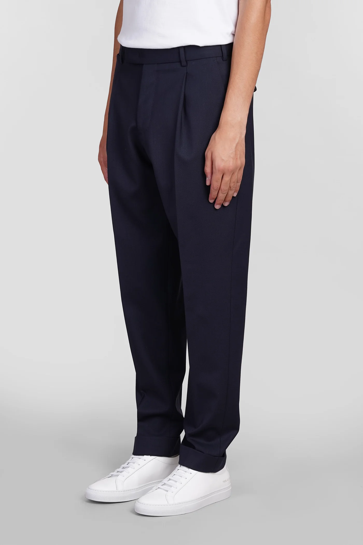 Pants in blue wool - Image 4