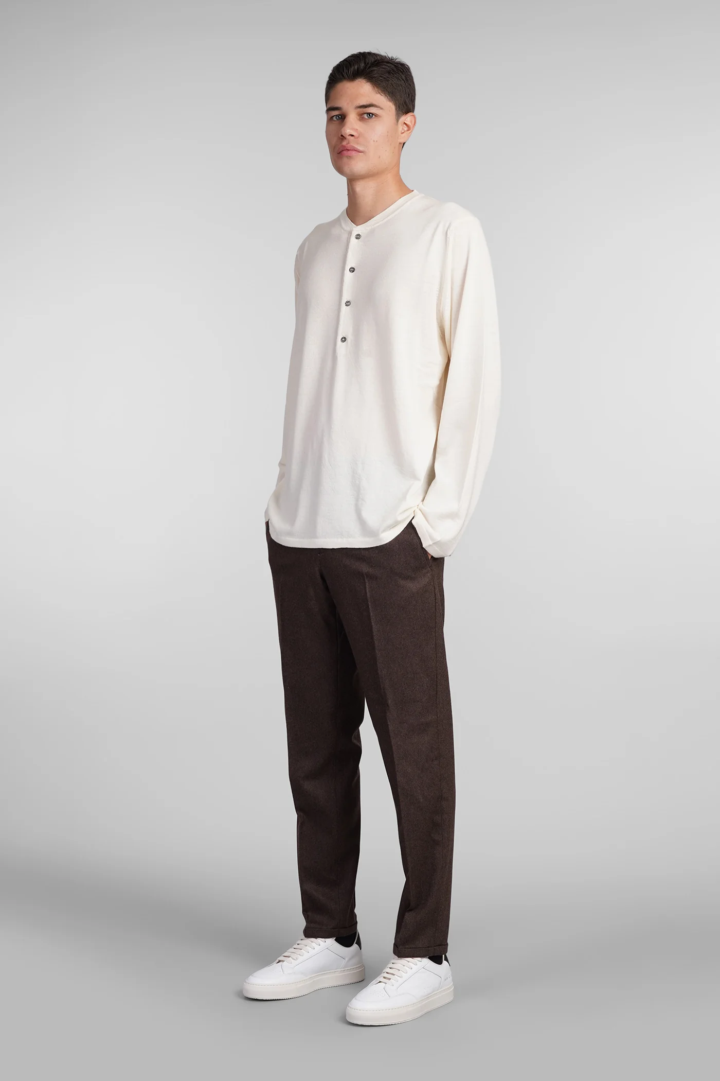 Pants in brown wool - Image 2