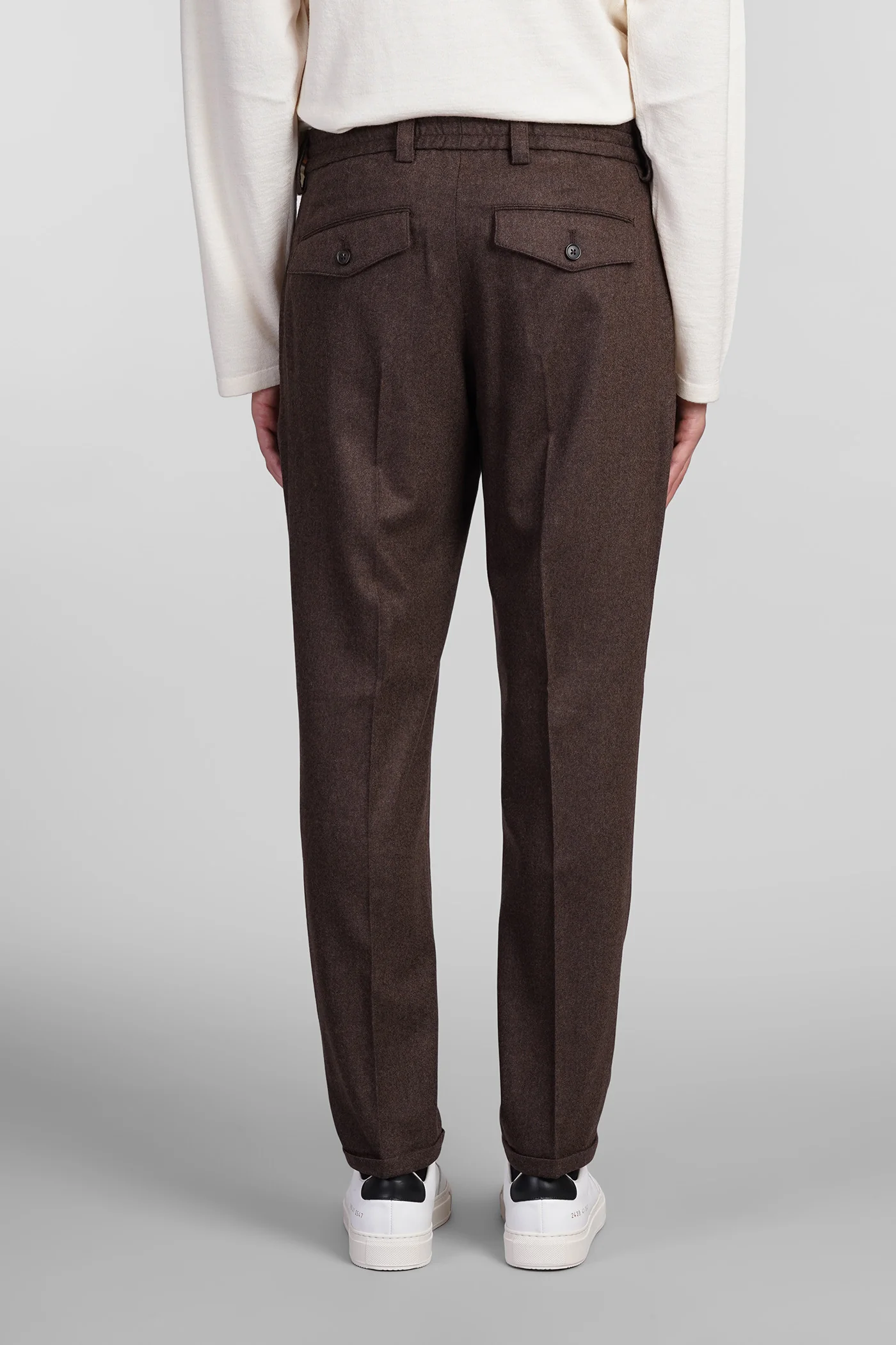 Pants in brown wool - Image 3