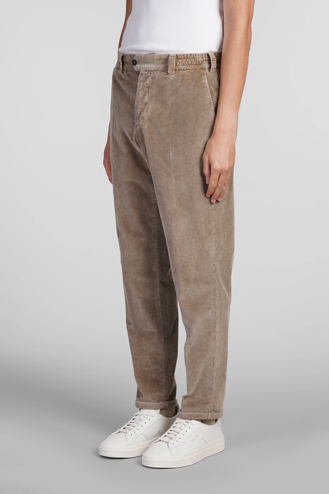 Pants in Camel cotton - Image 4