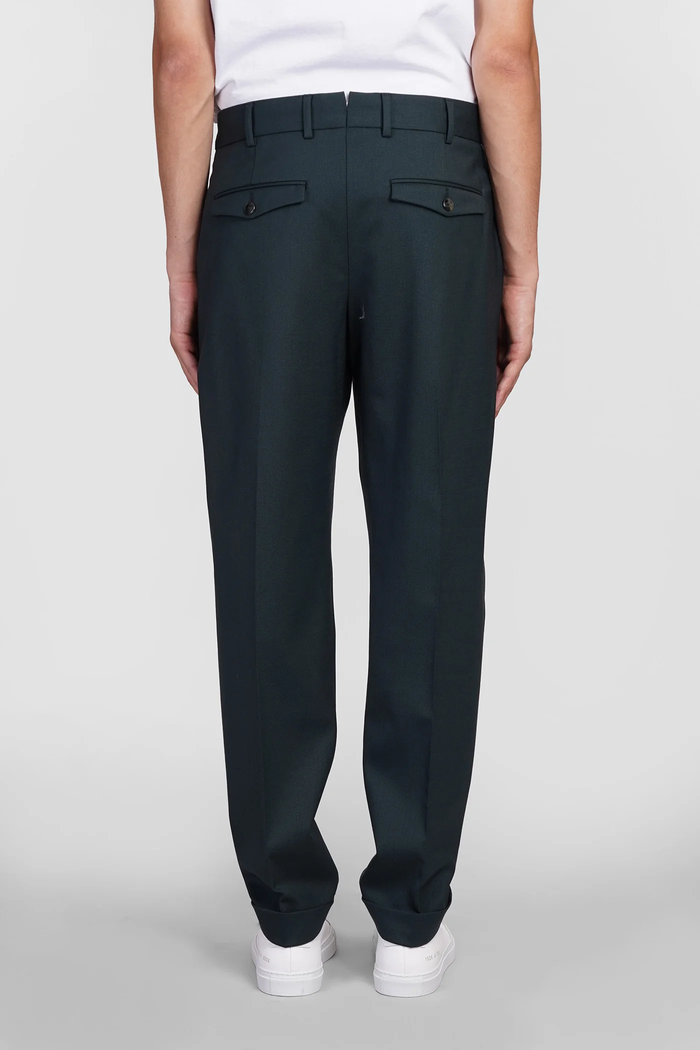 Pants in green wool - Image 3