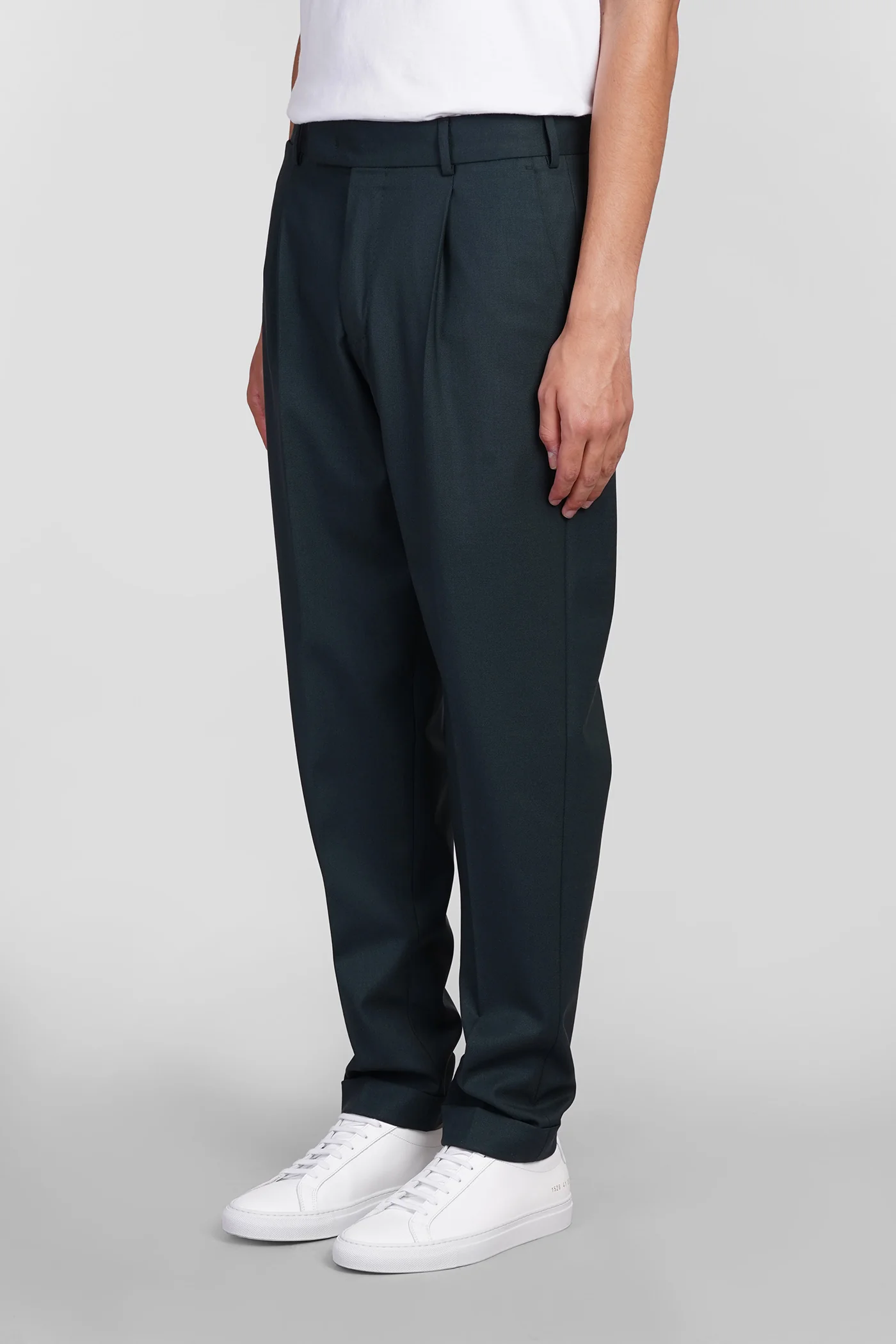 Pants in green wool - Image 4