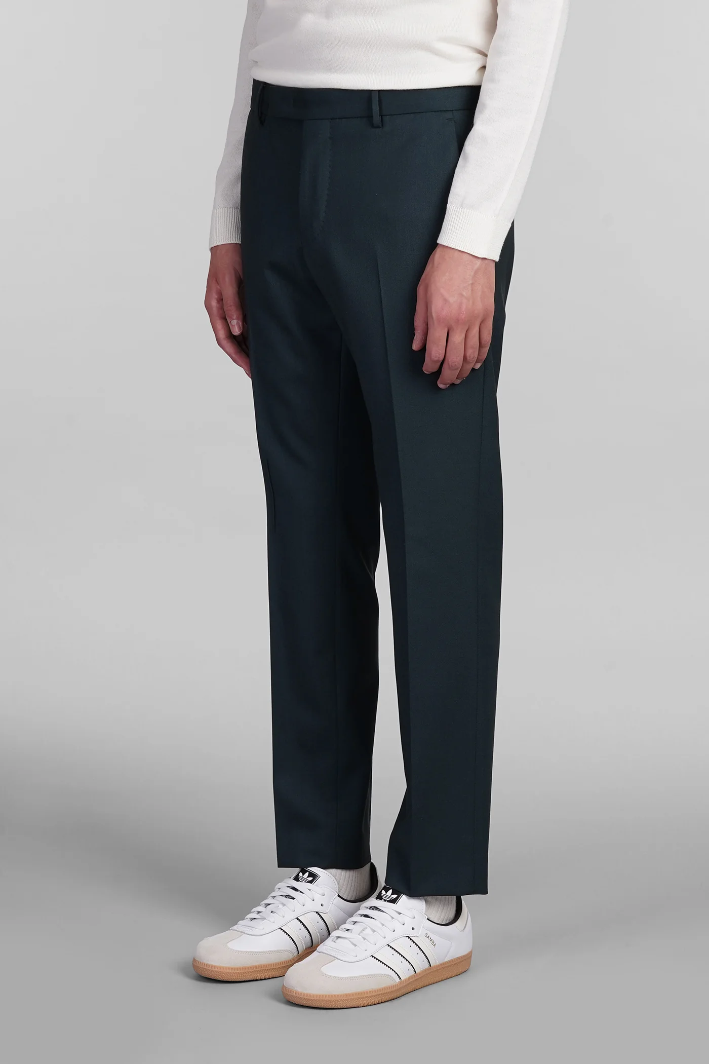 Pants in green wool - Image 4