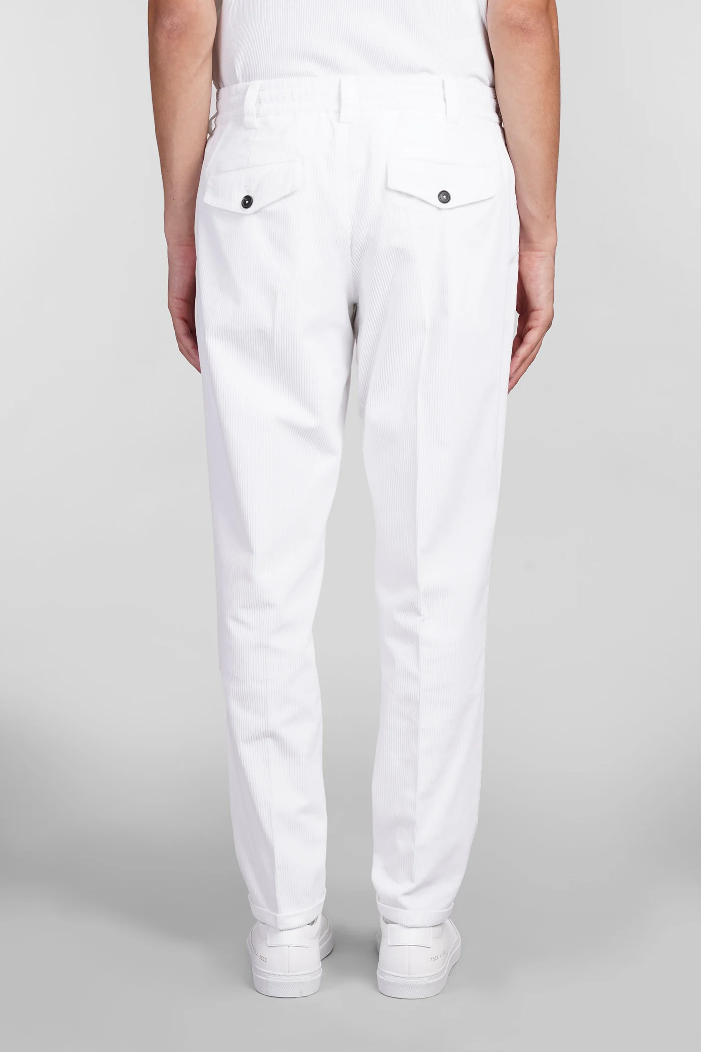 Pants in white cotton - Image 3