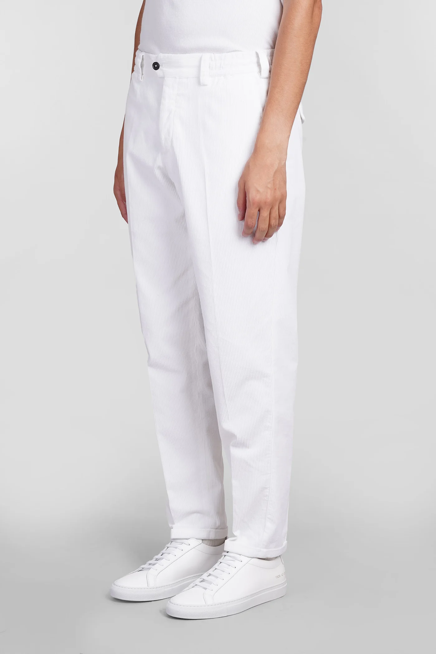 Pants in white cotton - Image 4