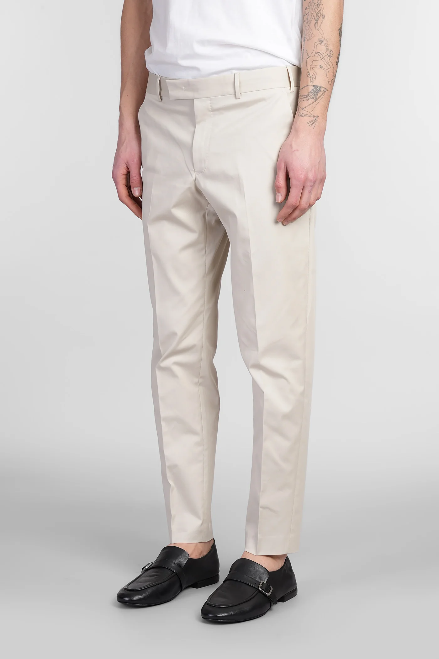 SD59 Pants in beige cotton - Image 4