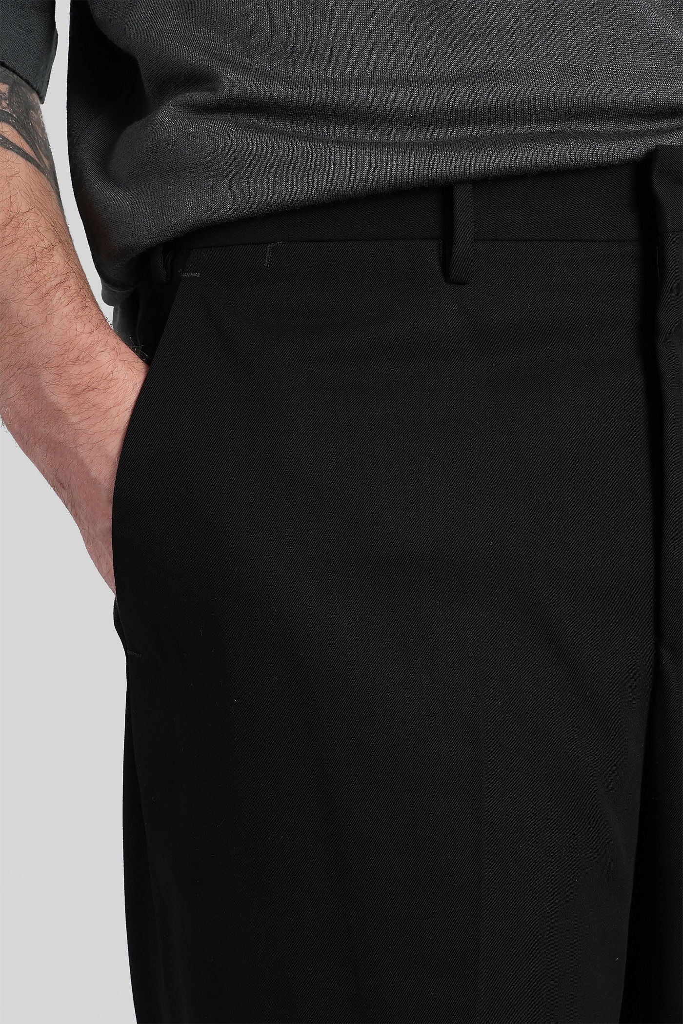 Sd82 Pants in black cotton - Image 5