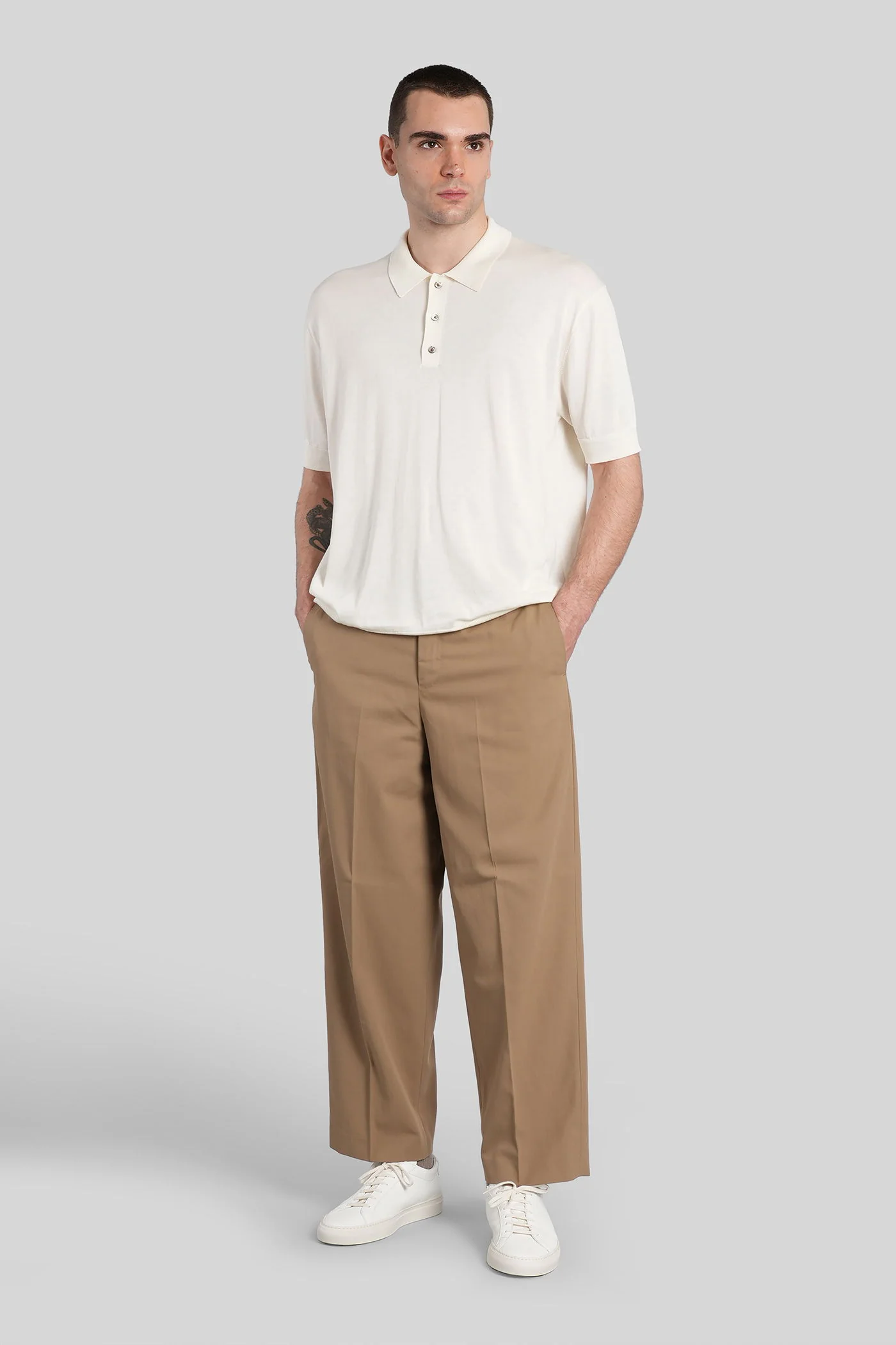 Sd82 Pants in Camel cotton - Image 2
