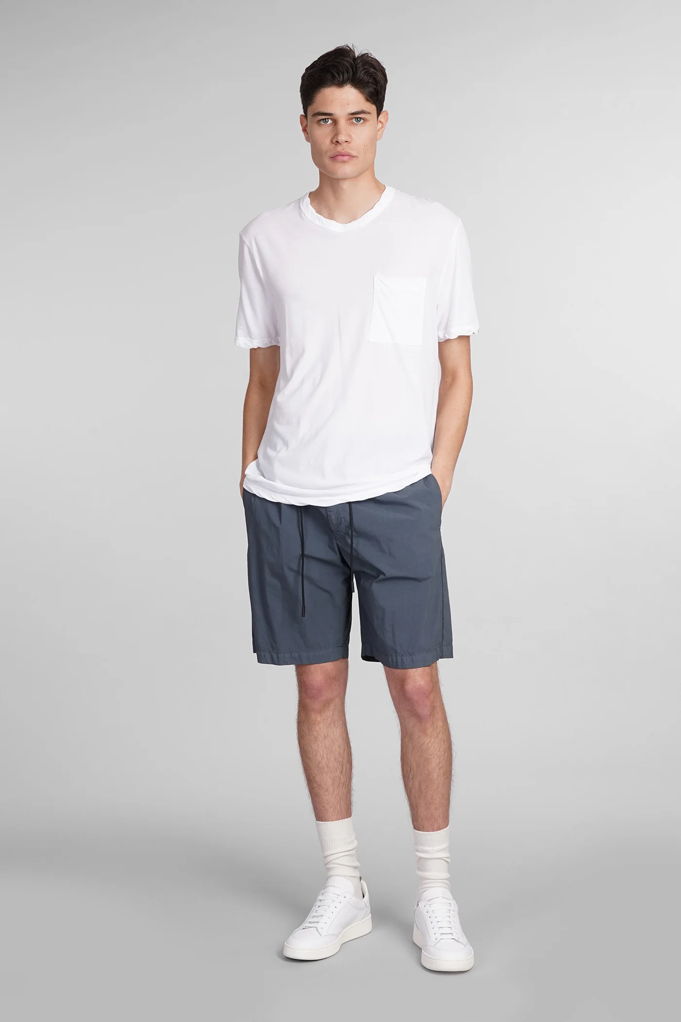Shorts in grey cotton - Image 2
