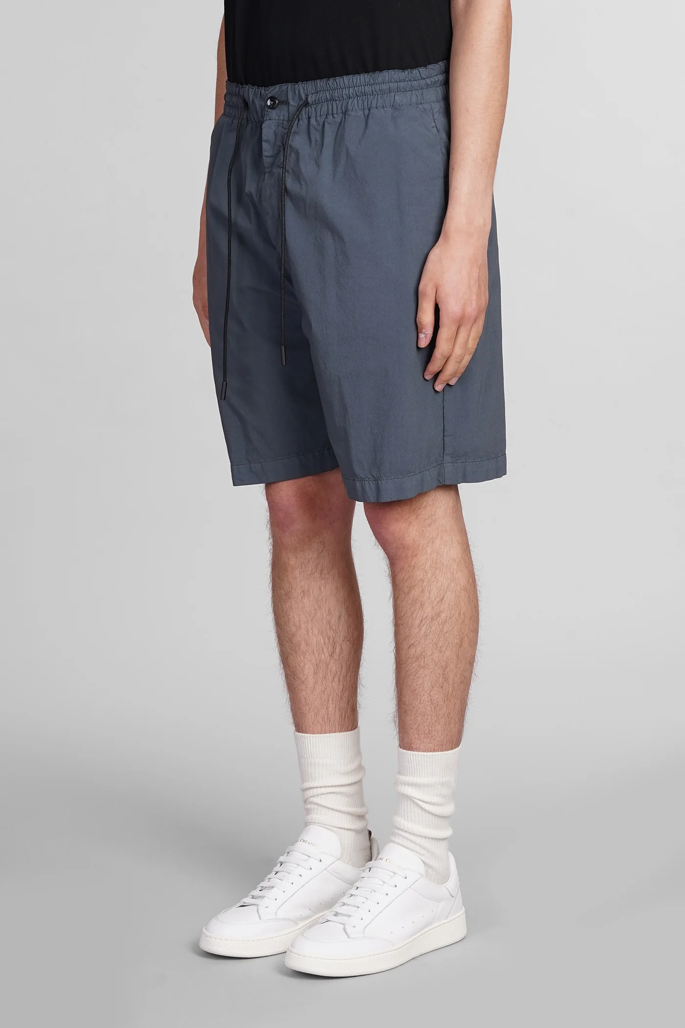 Shorts in grey cotton - Image 4