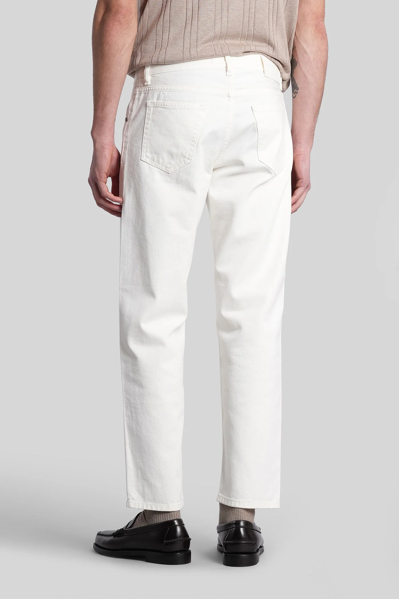 Tx14t0 Jeans in white denim - Image 3