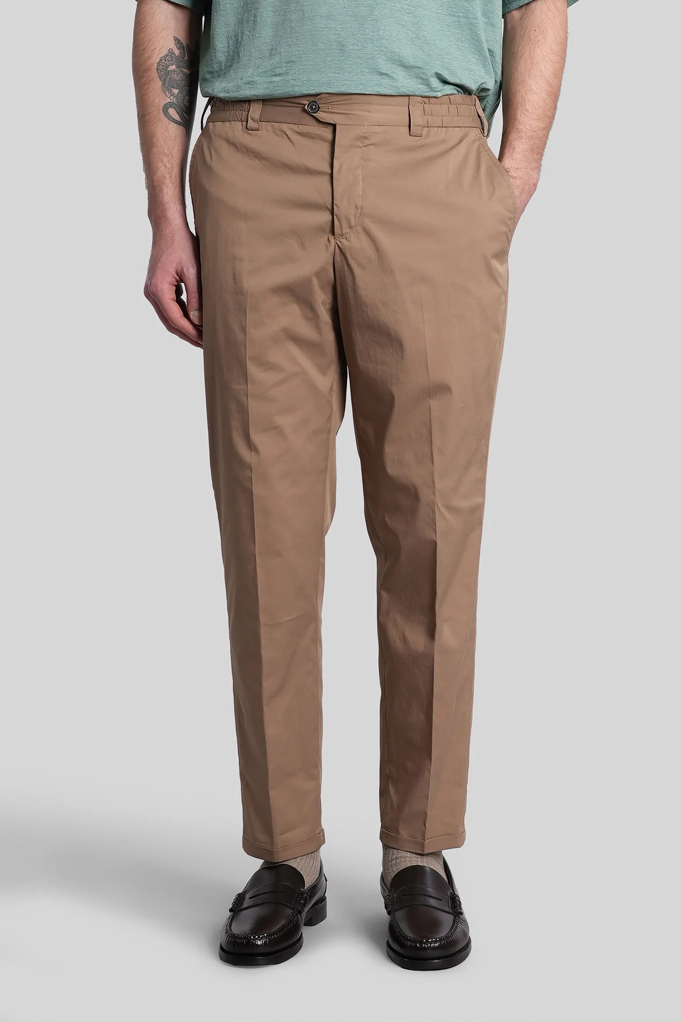 Vd05 Pants in taupe cotton
