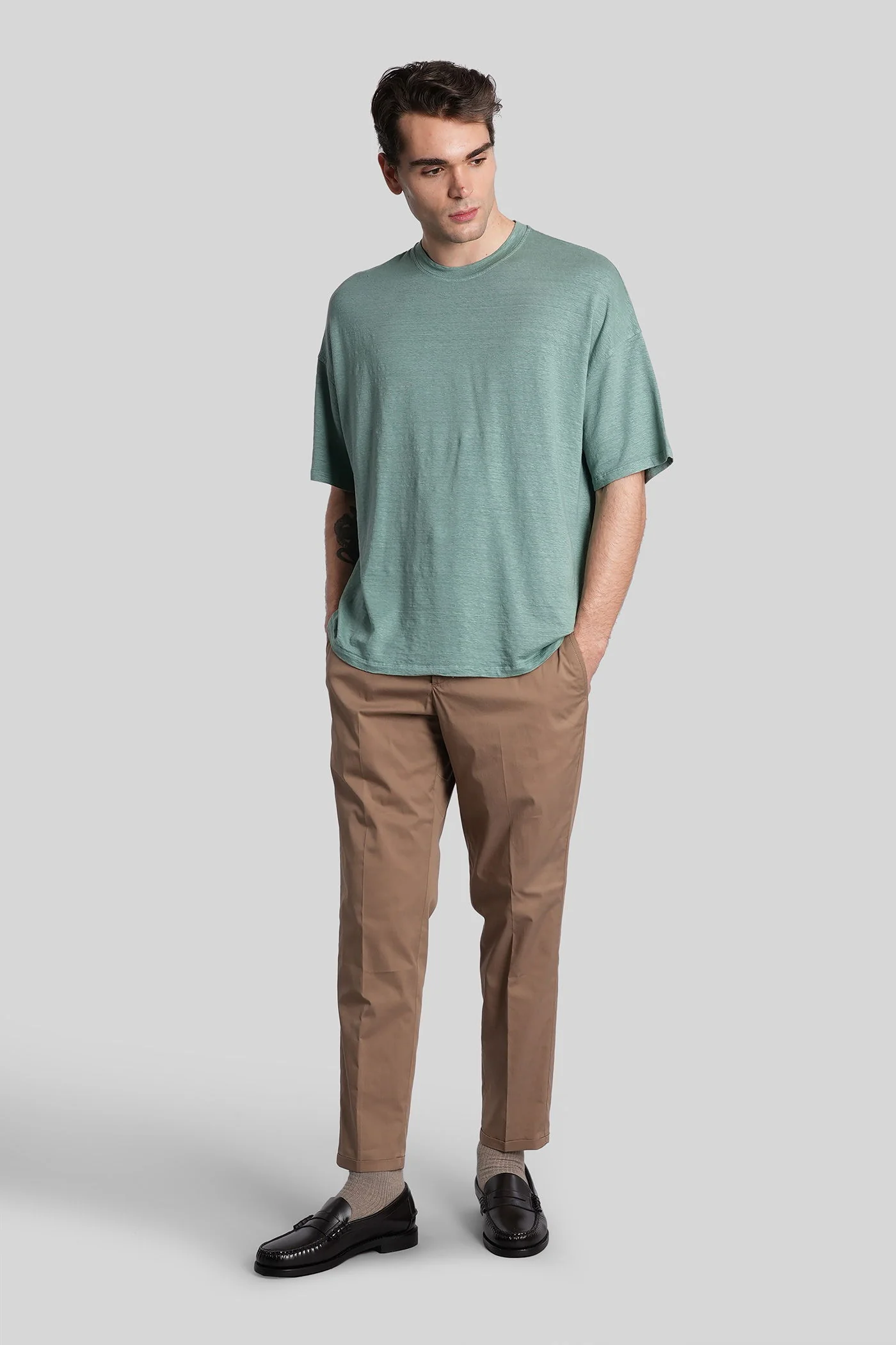 Vd05 Pants in taupe cotton - Image 2