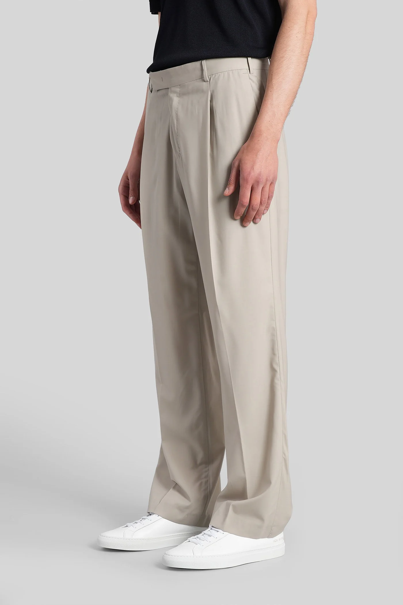 ZI56 Pants in beige wool - Image 4