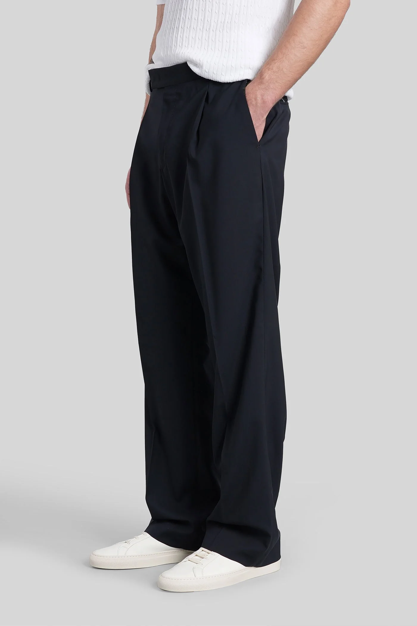 Zi56 Pants in blue wool - Image 3