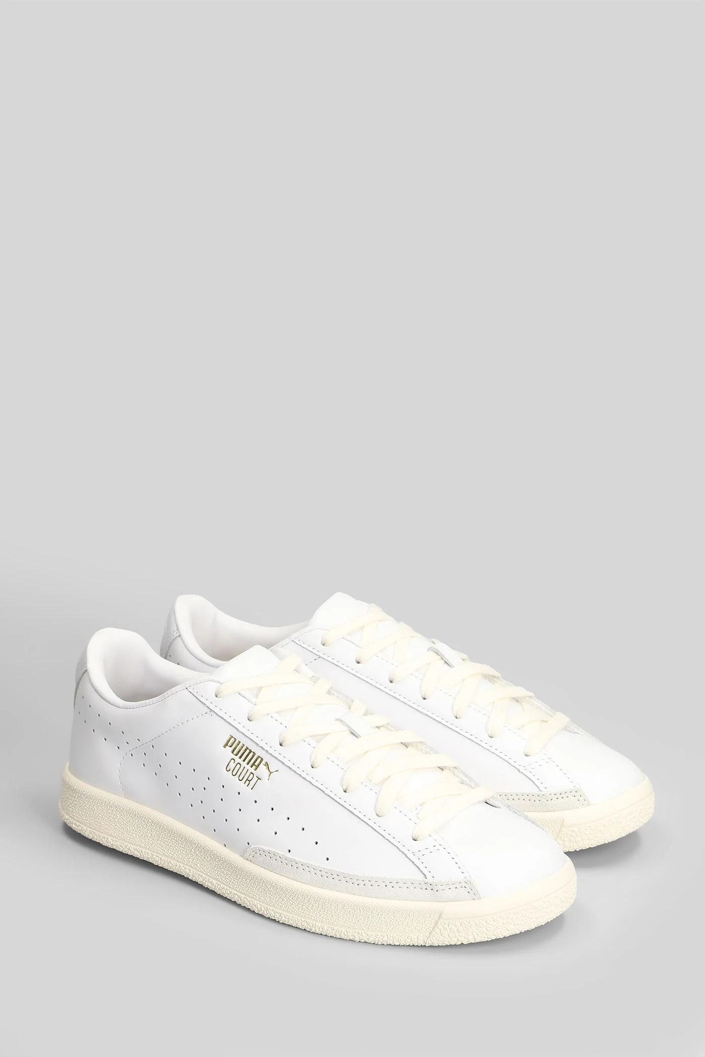 Court Sneakers in white leather - Image 2