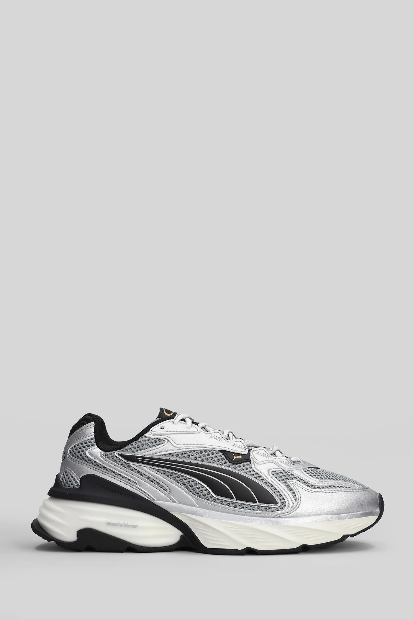 Fade Nitro Ls Sneakers in grey leather and fabric