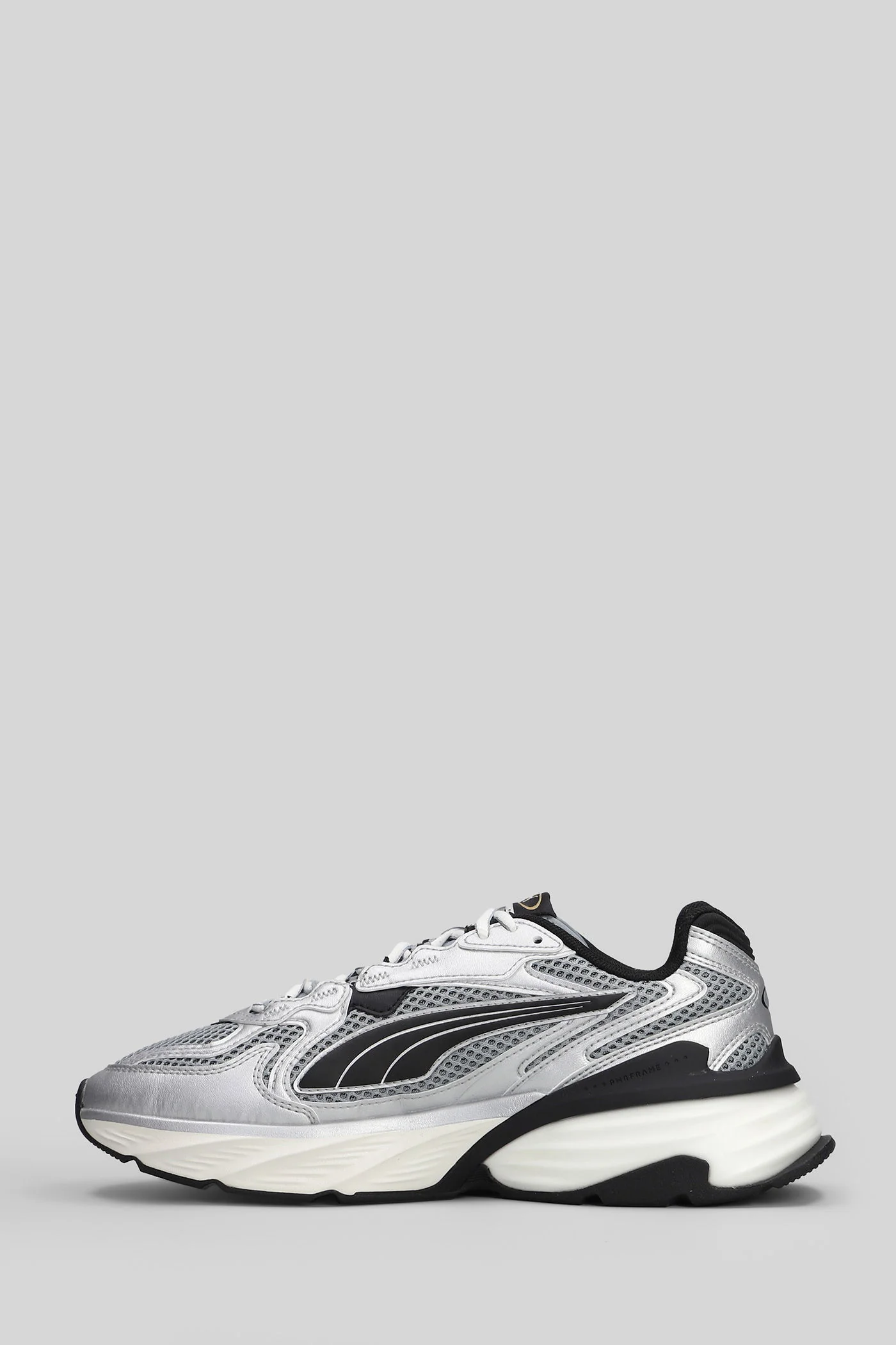 Fade Nitro Ls Sneakers in grey leather and fabric - Image 8