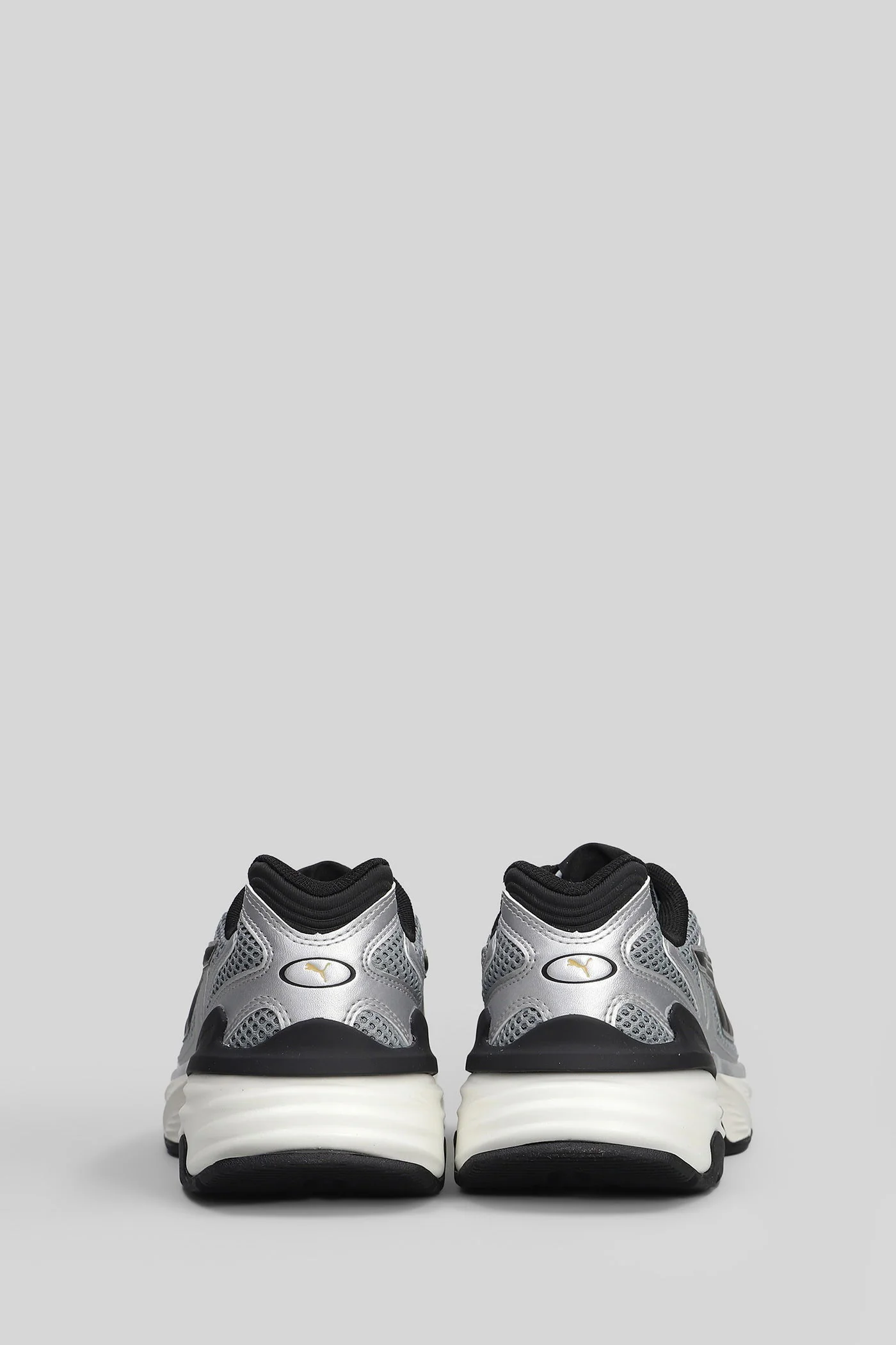 Fade Nitro Ls Sneakers in grey leather and fabric - Image 9