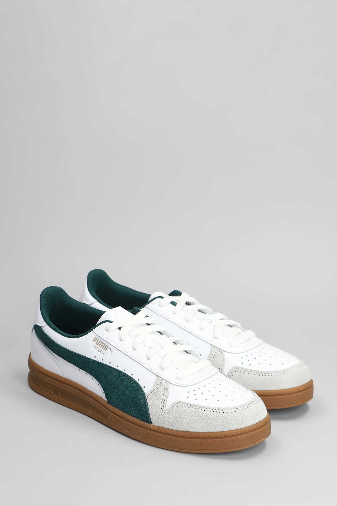 Indoor Sneakers in white suede and leather - Image 2