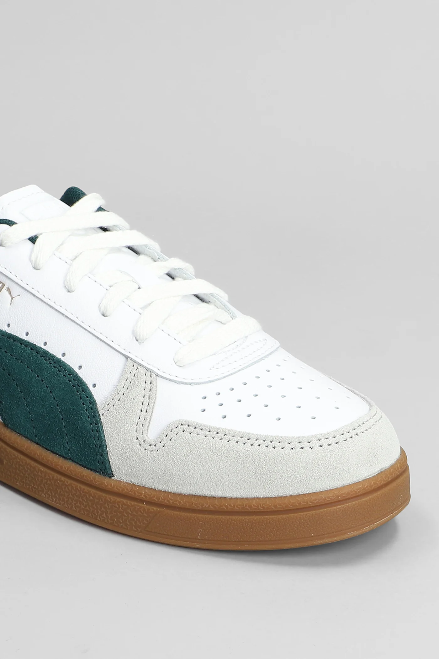Indoor Sneakers in white suede and leather - Image 5