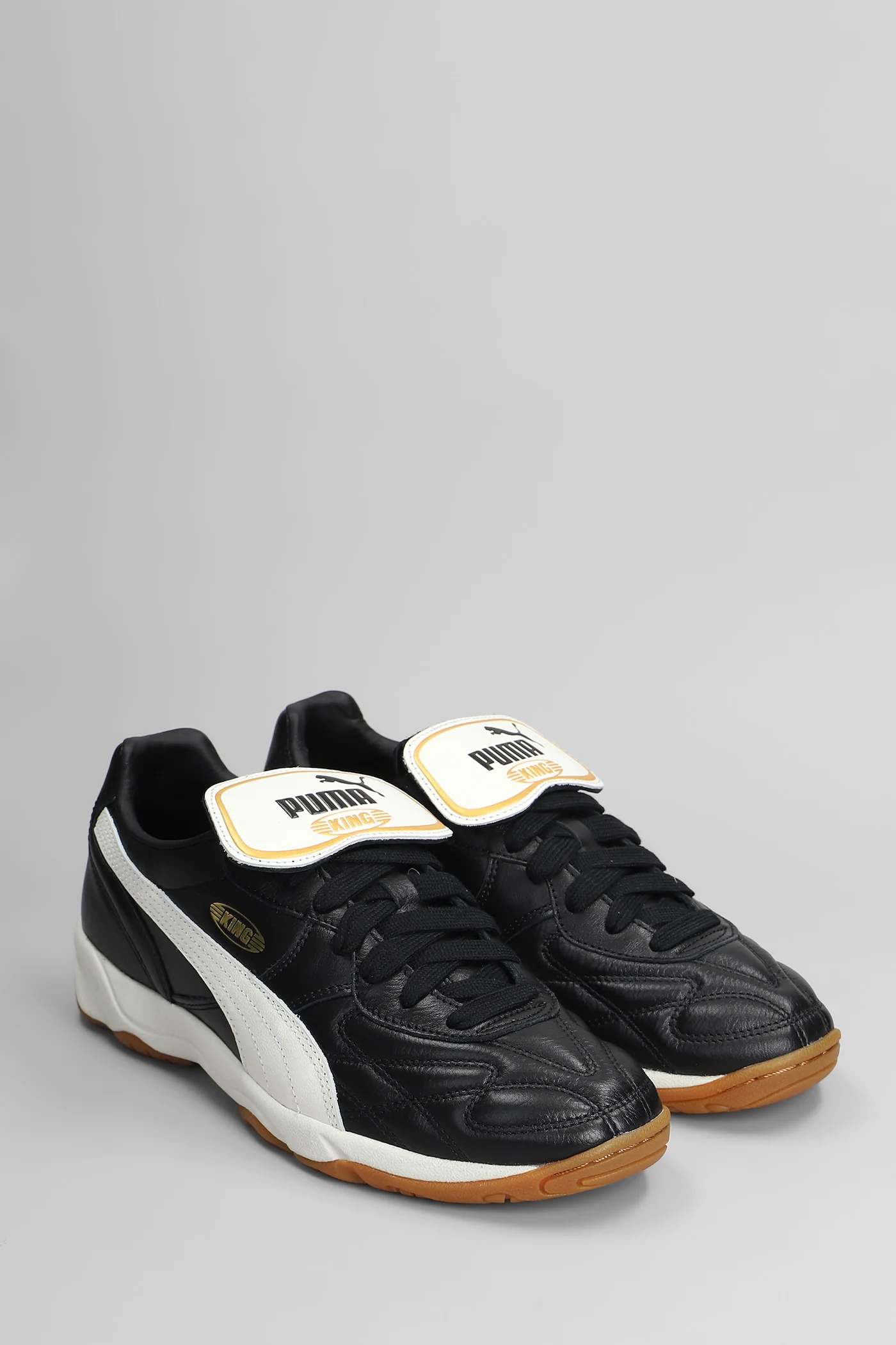 King Indoor Sneakers in black leather - Image 2