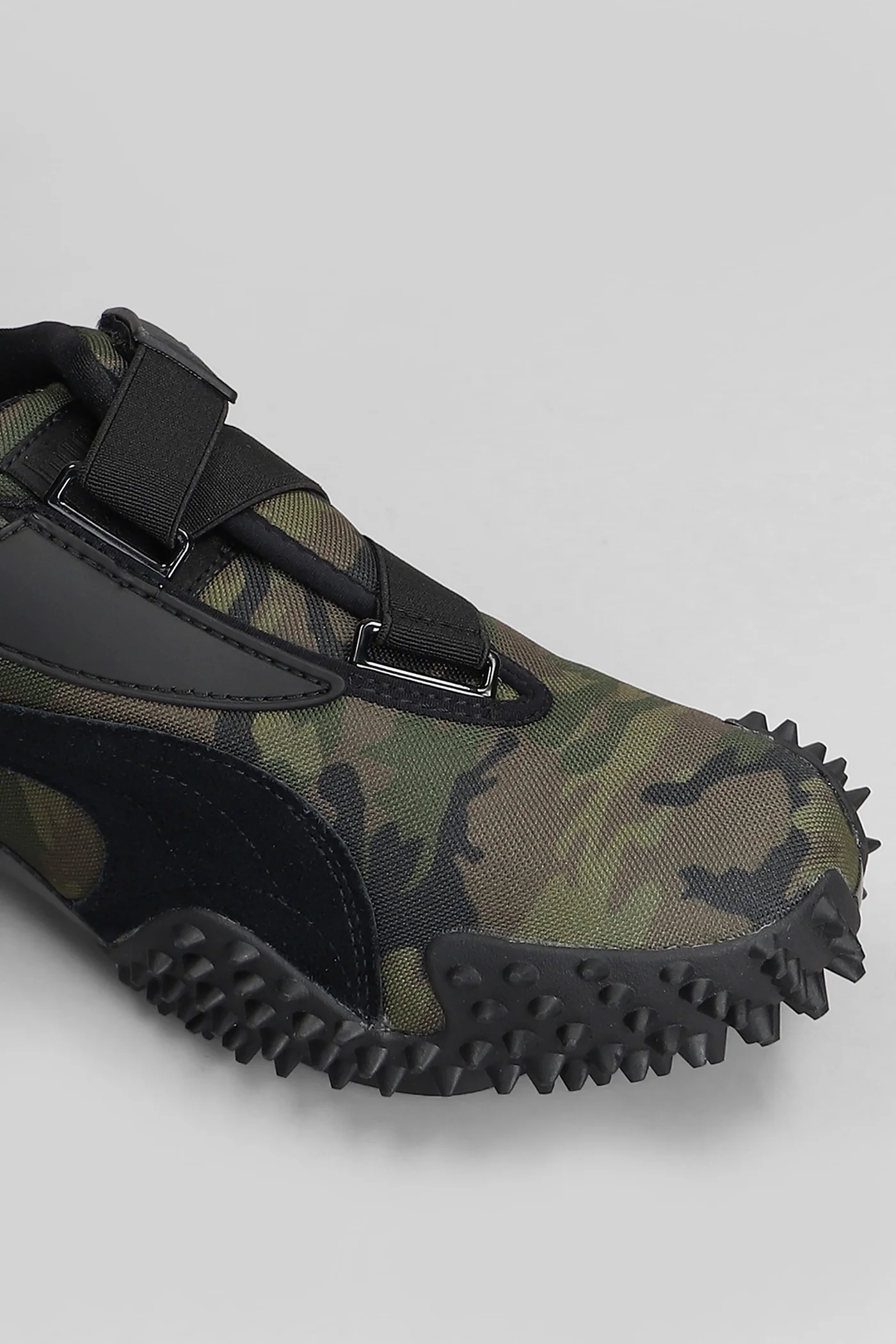 Mostro Camo Sneakers in green fabric - Image 5
