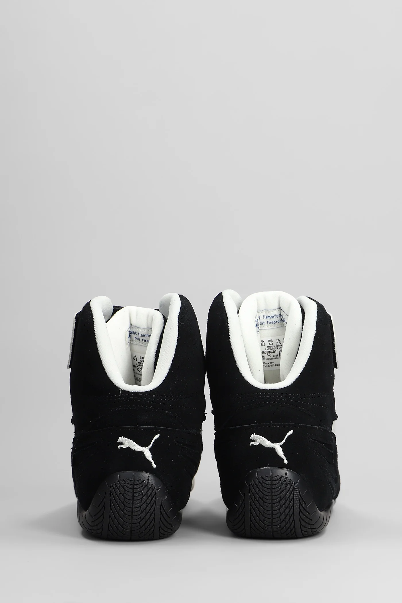 Speedcat Mid Sneakers in black suede - Image 4