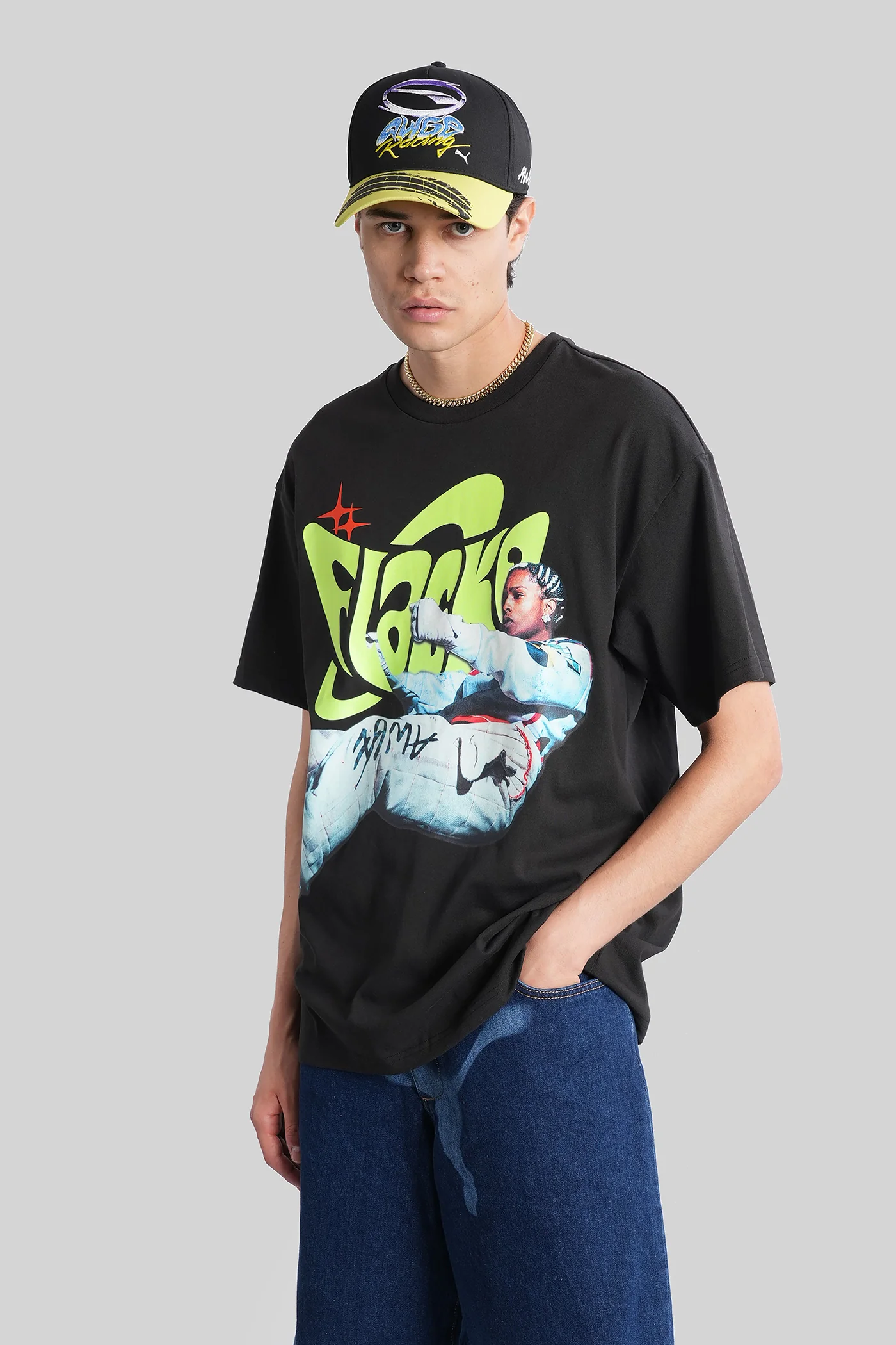 Flacko T-Shirt in black cotton